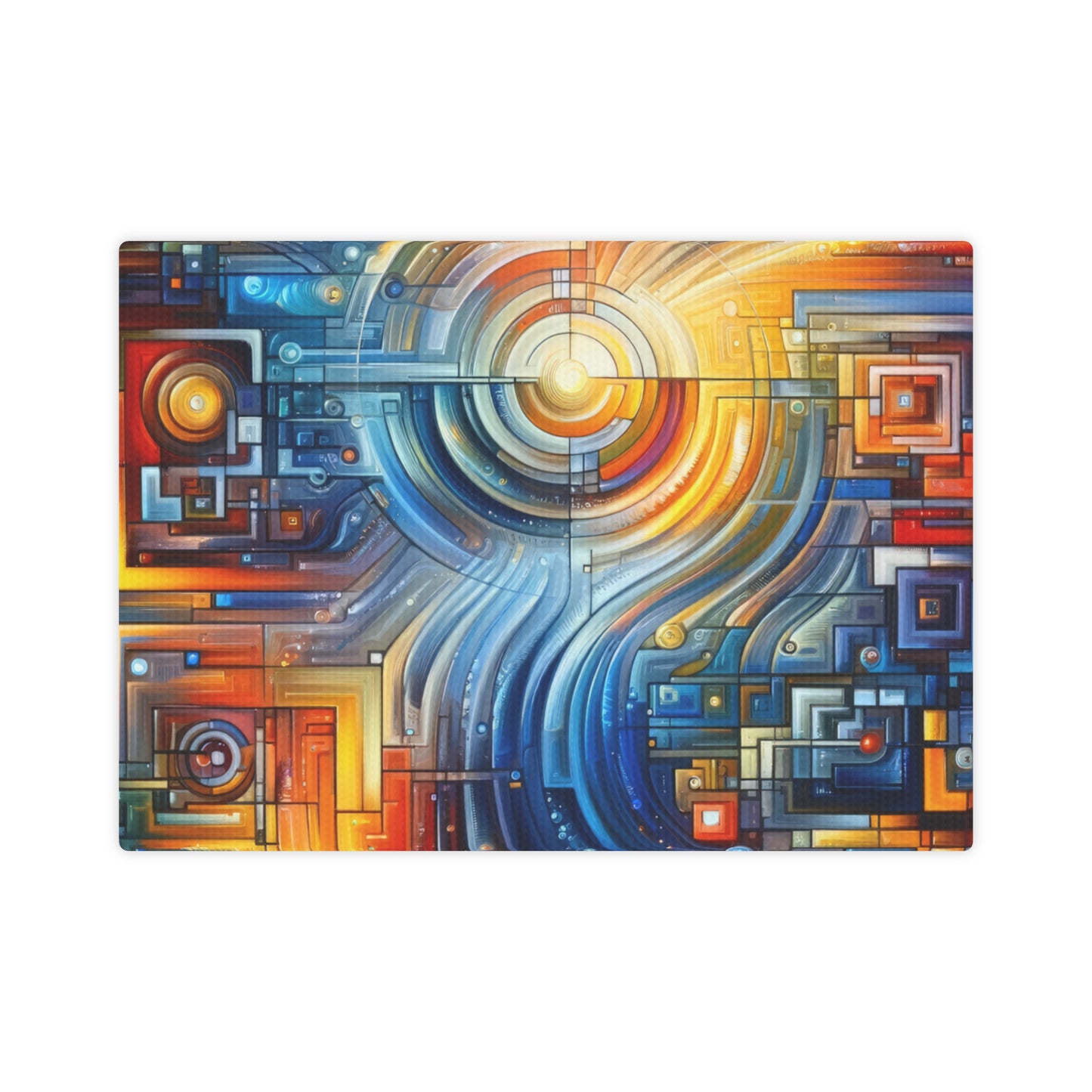 Digital Tachism Connectivity Canvas Photo Tile
