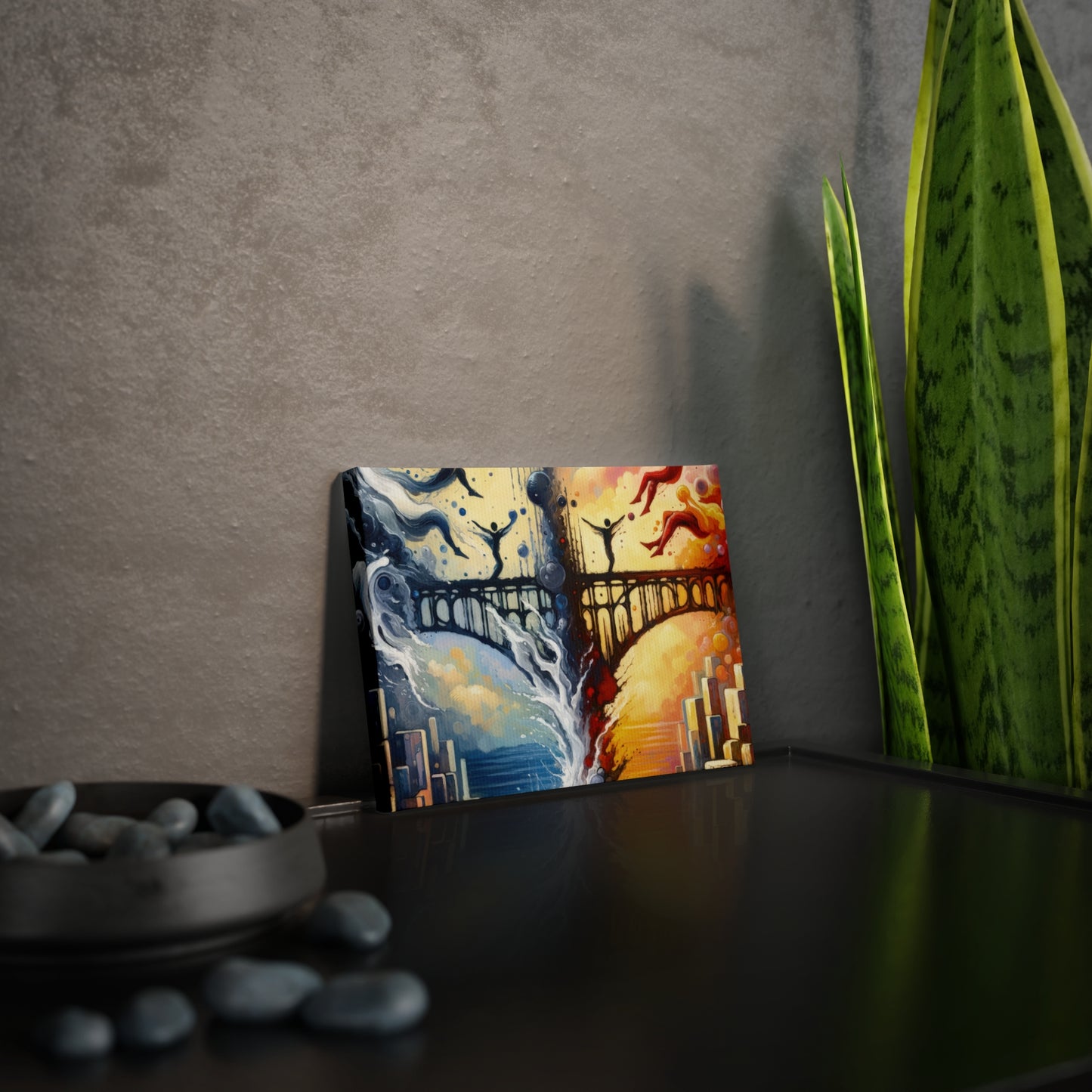 Faithful Diving Bridges Canvas Photo Tile