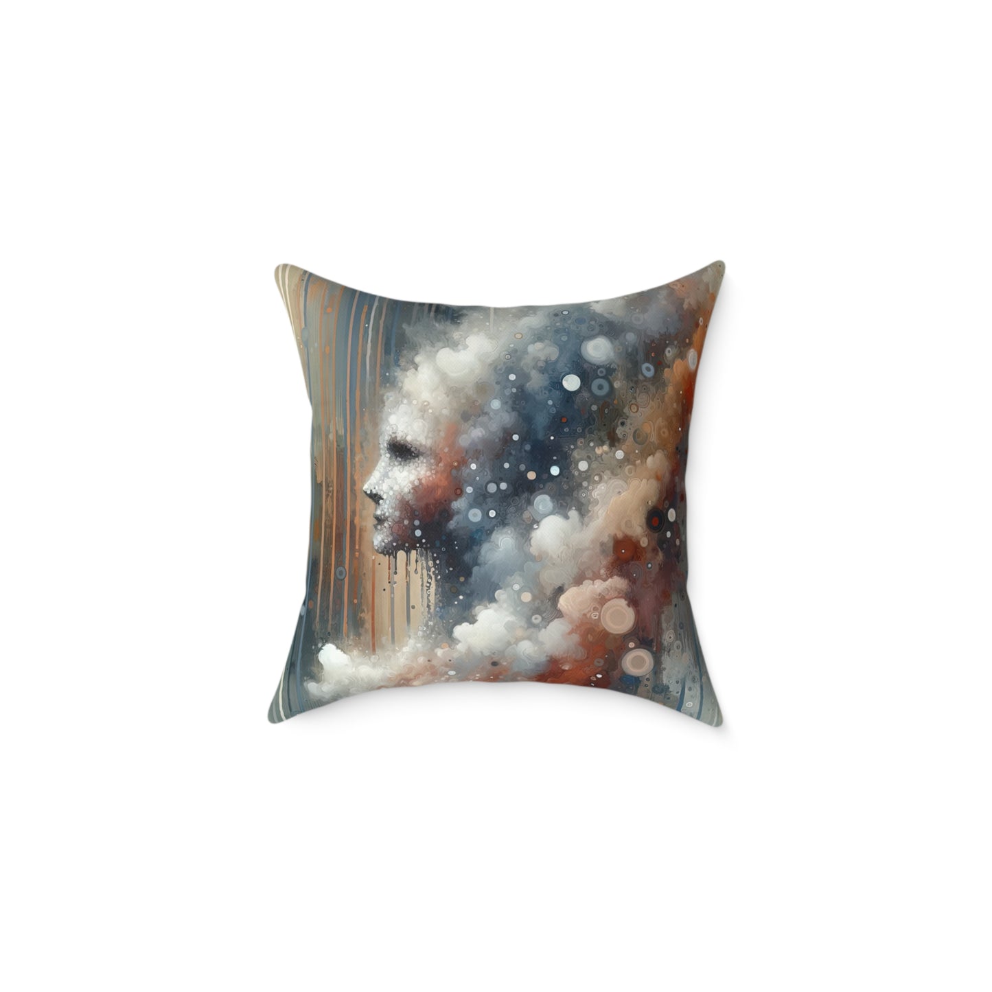 Ephemeral Hour Residue Spun Polyester Pillow