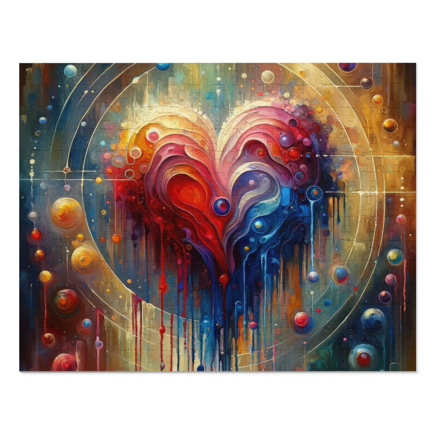 Unified Heart Reflections Jigsaw Puzzle (30, 110, 252, 500,1000-Piece)