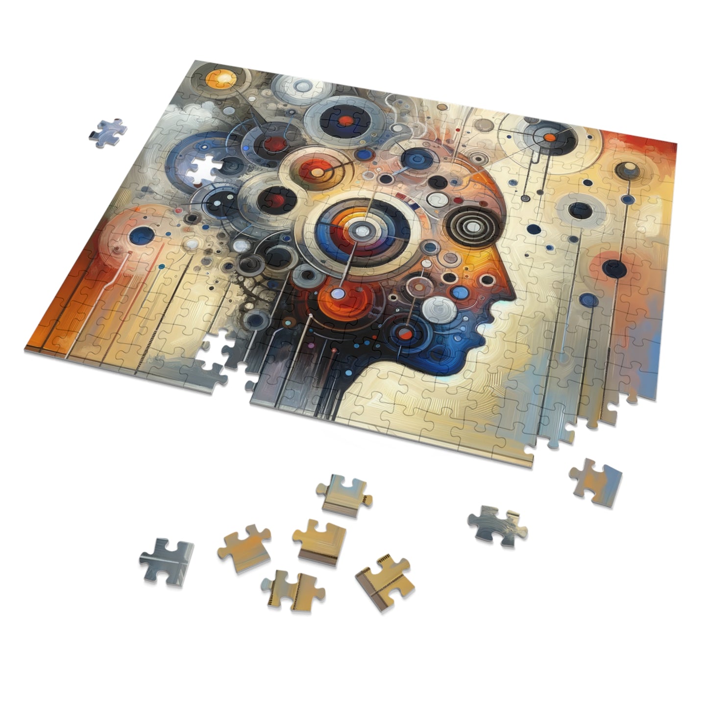 Mindful Tachism Engagement Jigsaw Puzzle (30, 110, 252, 500,1000-Piece)