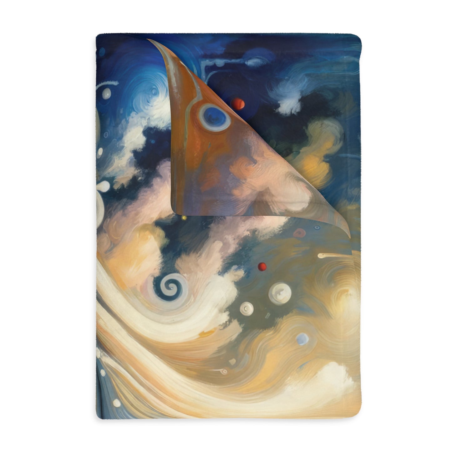 Paradoxical Embrace Tachism Velveteen Microfiber Blanket (Two-sided print)
