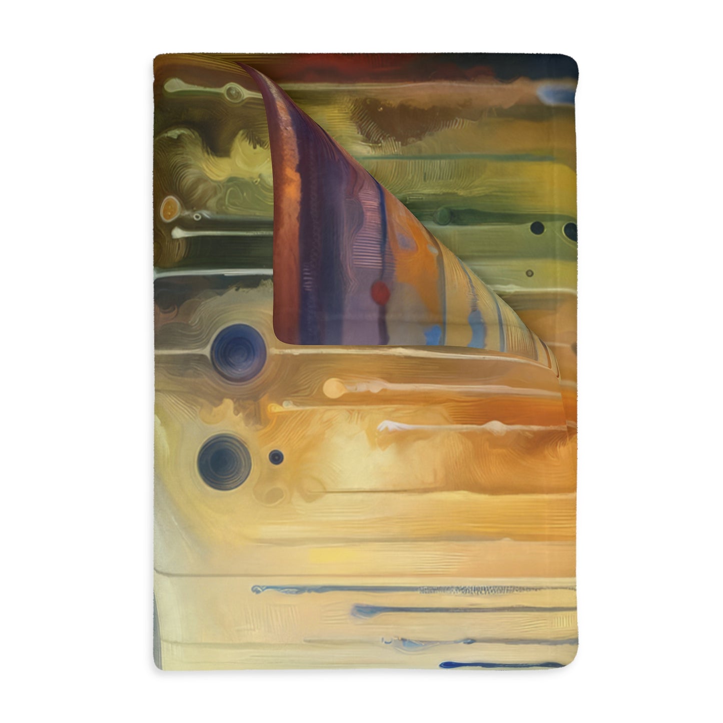 Reflective Oneness Healing Velveteen Microfiber Blanket (Two-sided print)