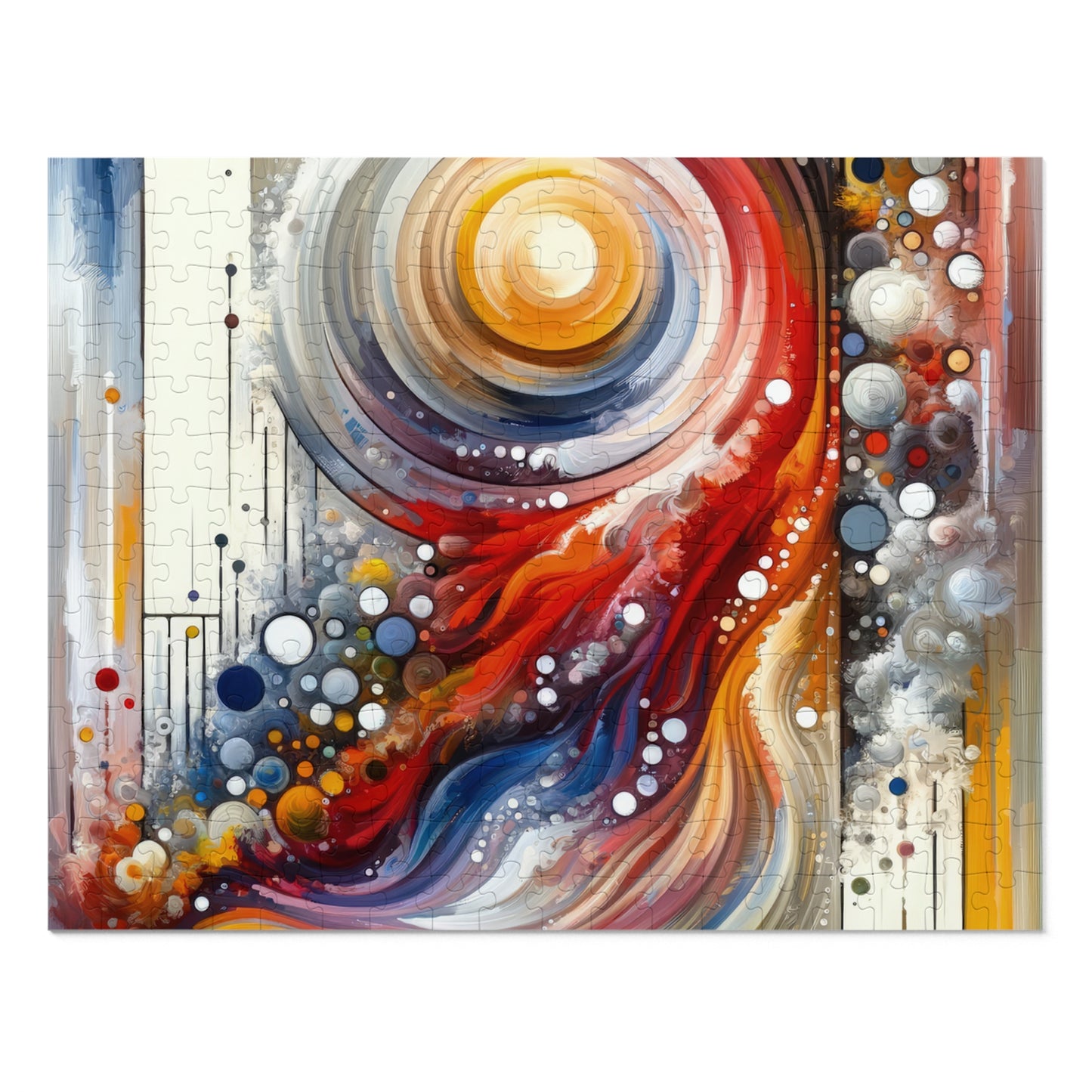 Harmonic Swirl Elegance Jigsaw Puzzle (30, 110, 252, 500,1000-Piece)