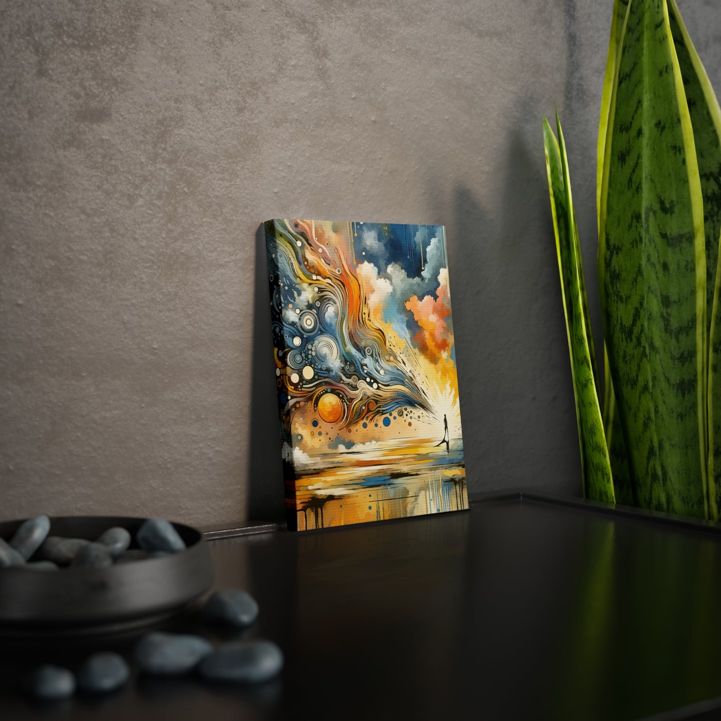 Intentional Awakening Reflection Canvas Photo Tile