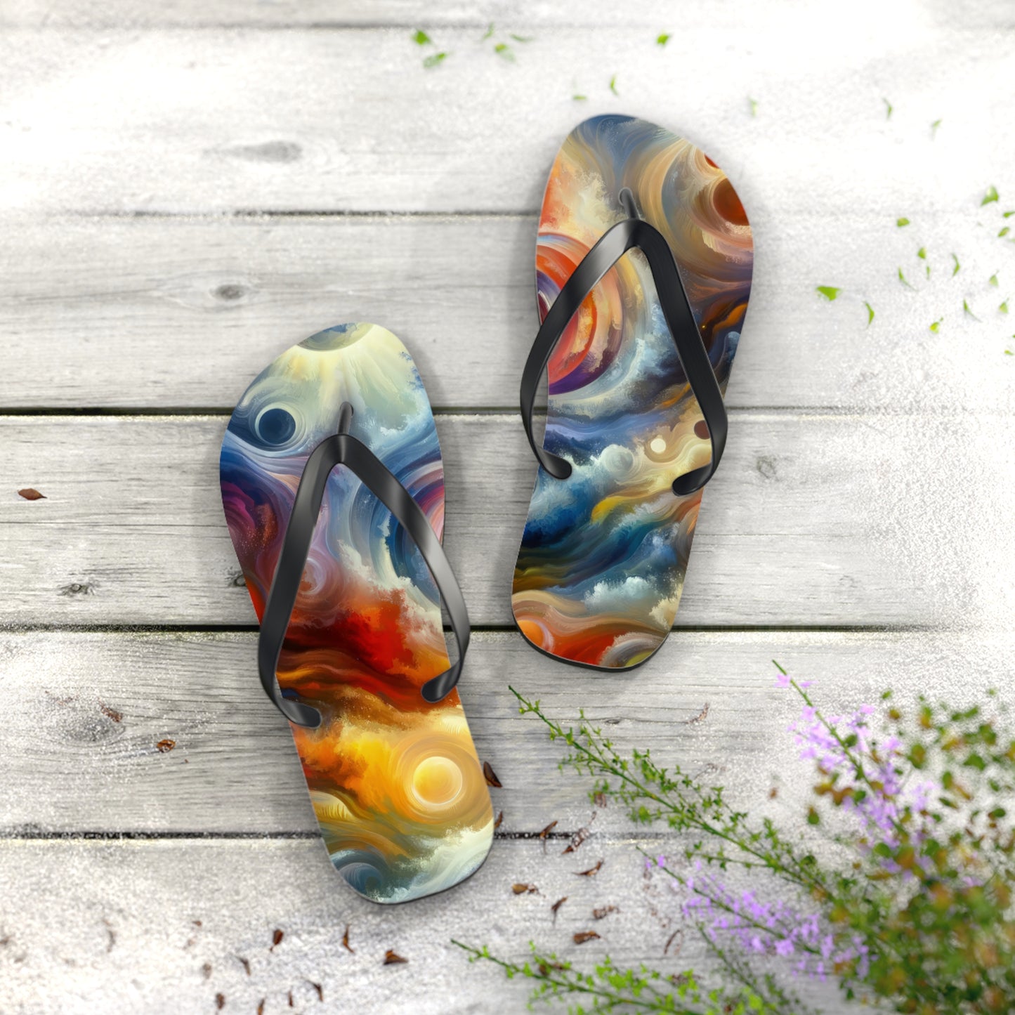 Unified Heart Journey Flip Flops