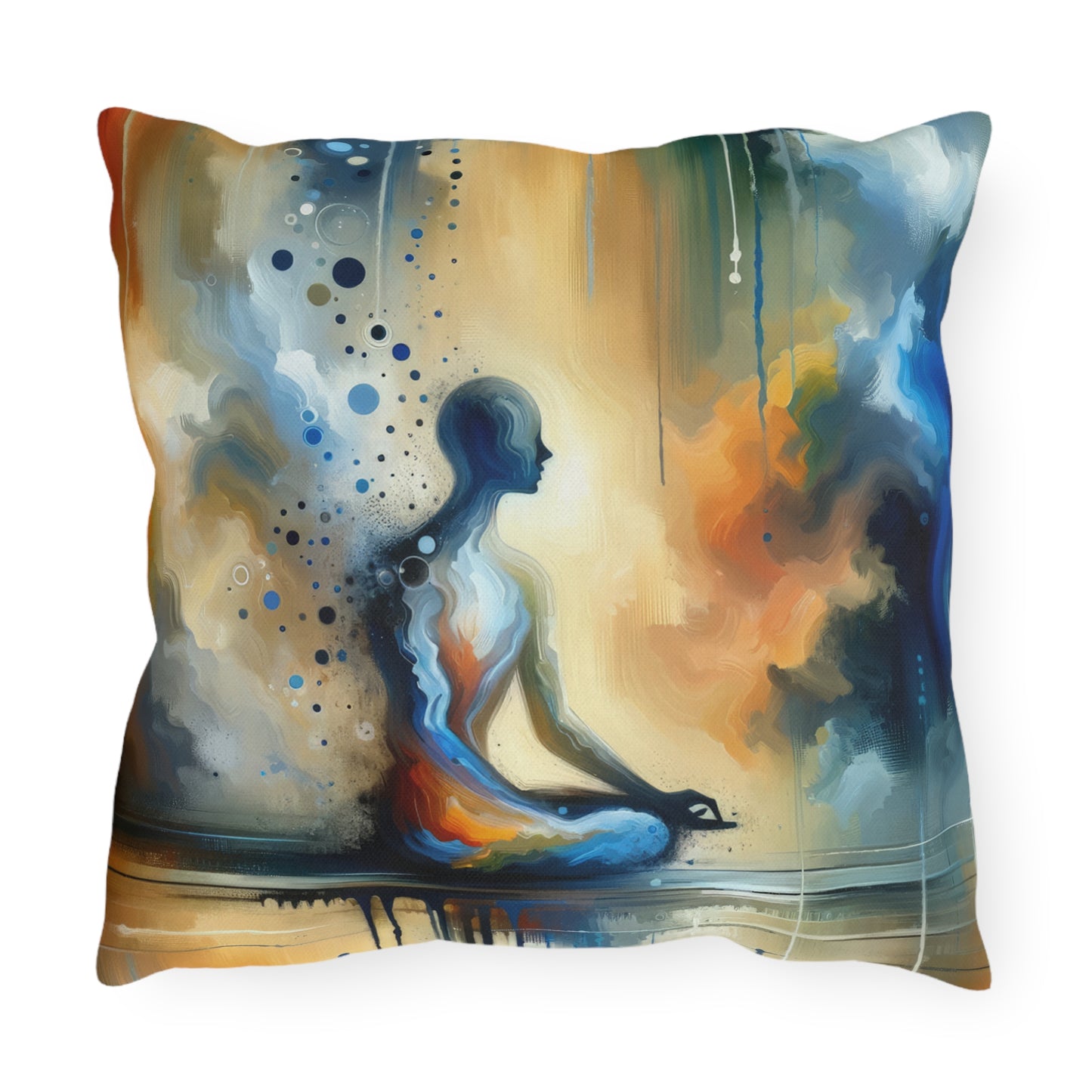 Resonance Abstract Healing Outdoor Pillows