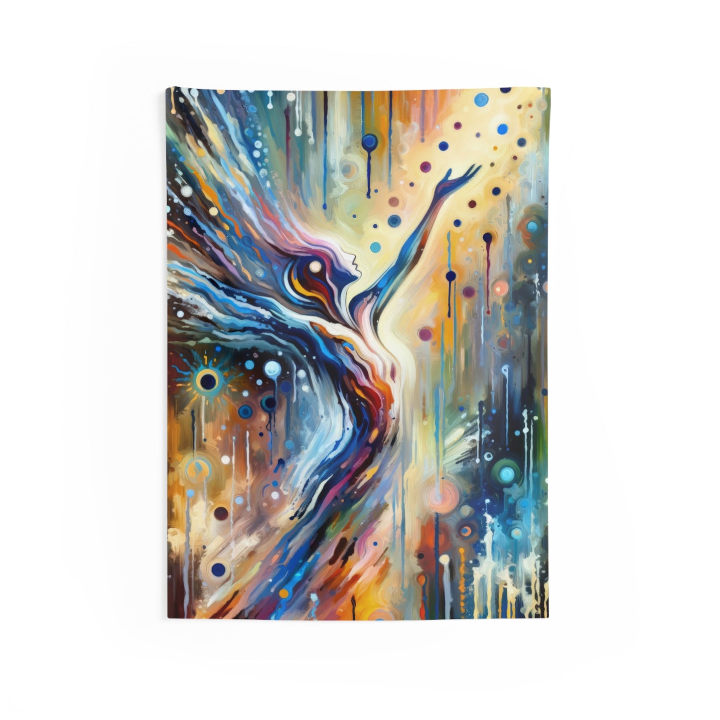 Journey Embrace Tachism Indoor Wall Tapestries