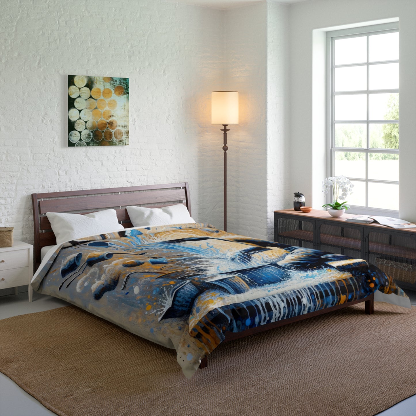 Meditative Kinetic Tachism Comforter