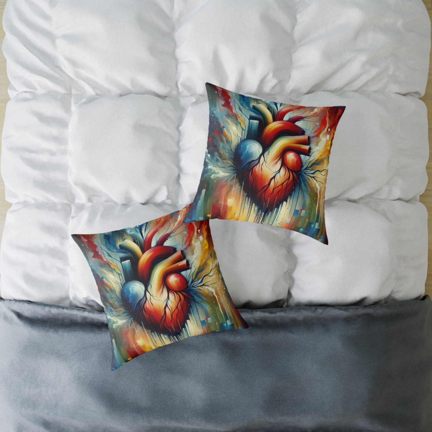 Humanity Heart Unveiled Spun Polyester Pillow