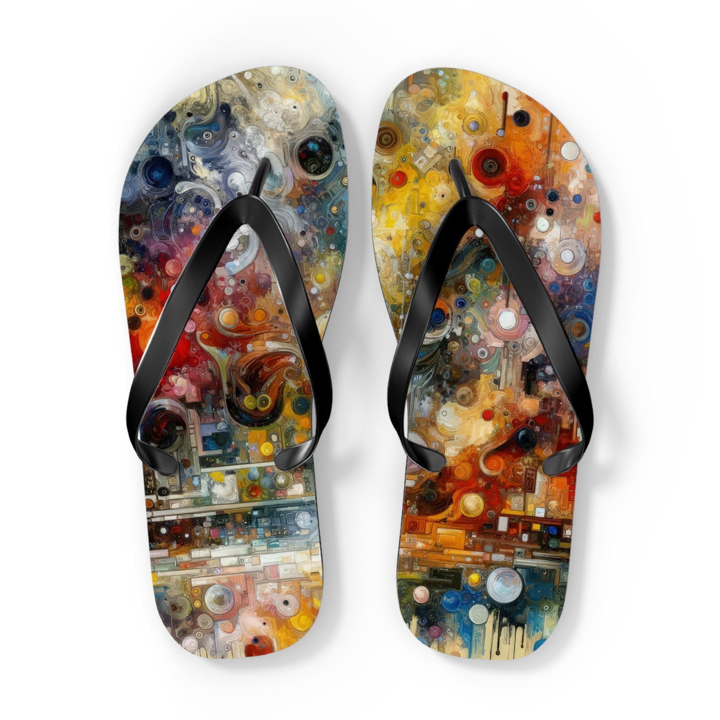 Perception Mosaic Abstract Flip Flops