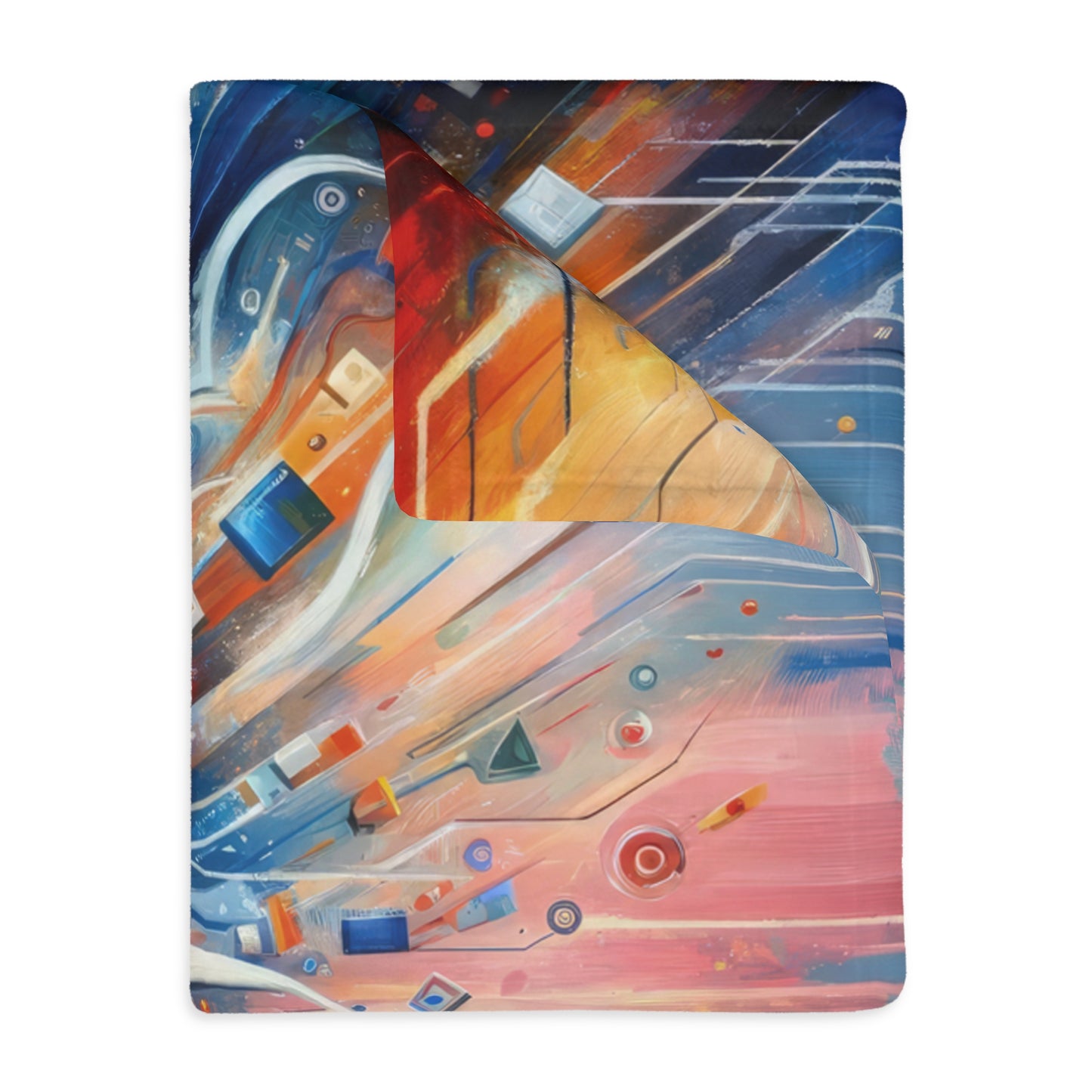 Empowerment Through Technology Velveteen Microfiber Blanket (Two-sided print)