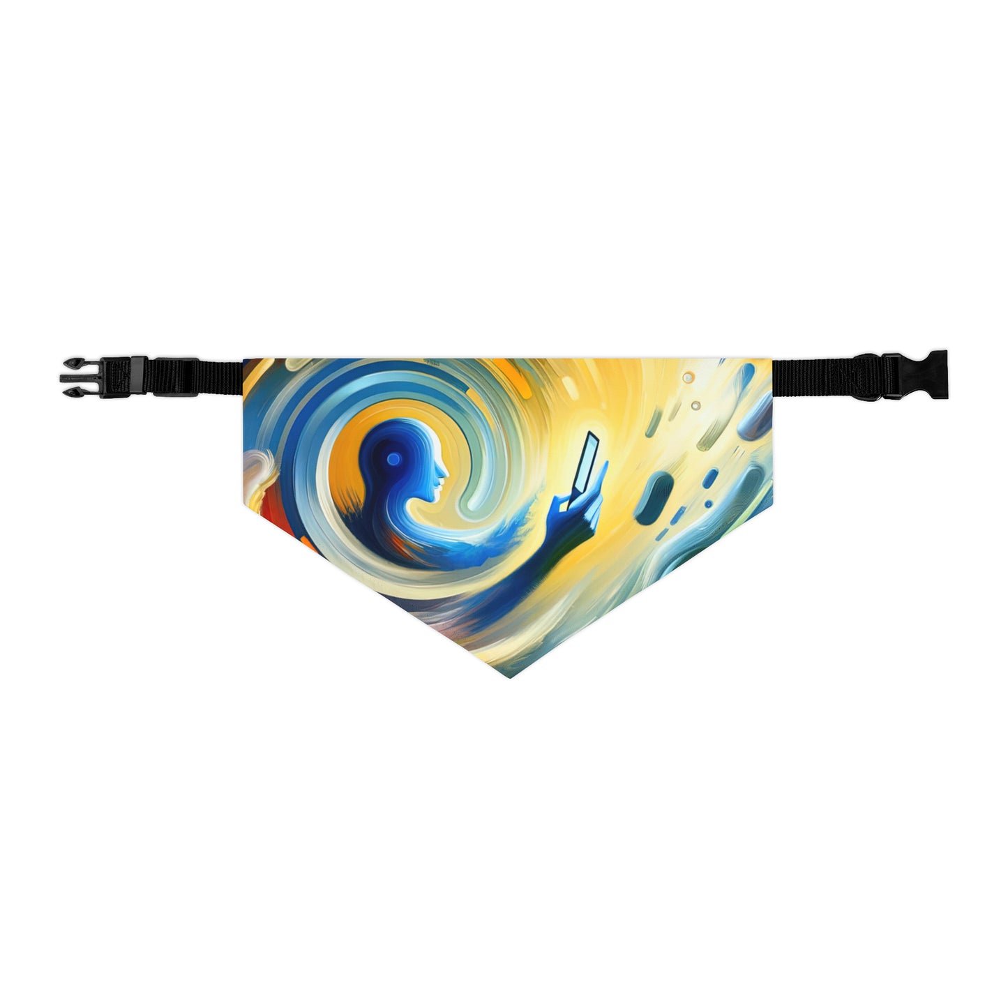 Swipe Connection Tachism Pet Bandana Collar