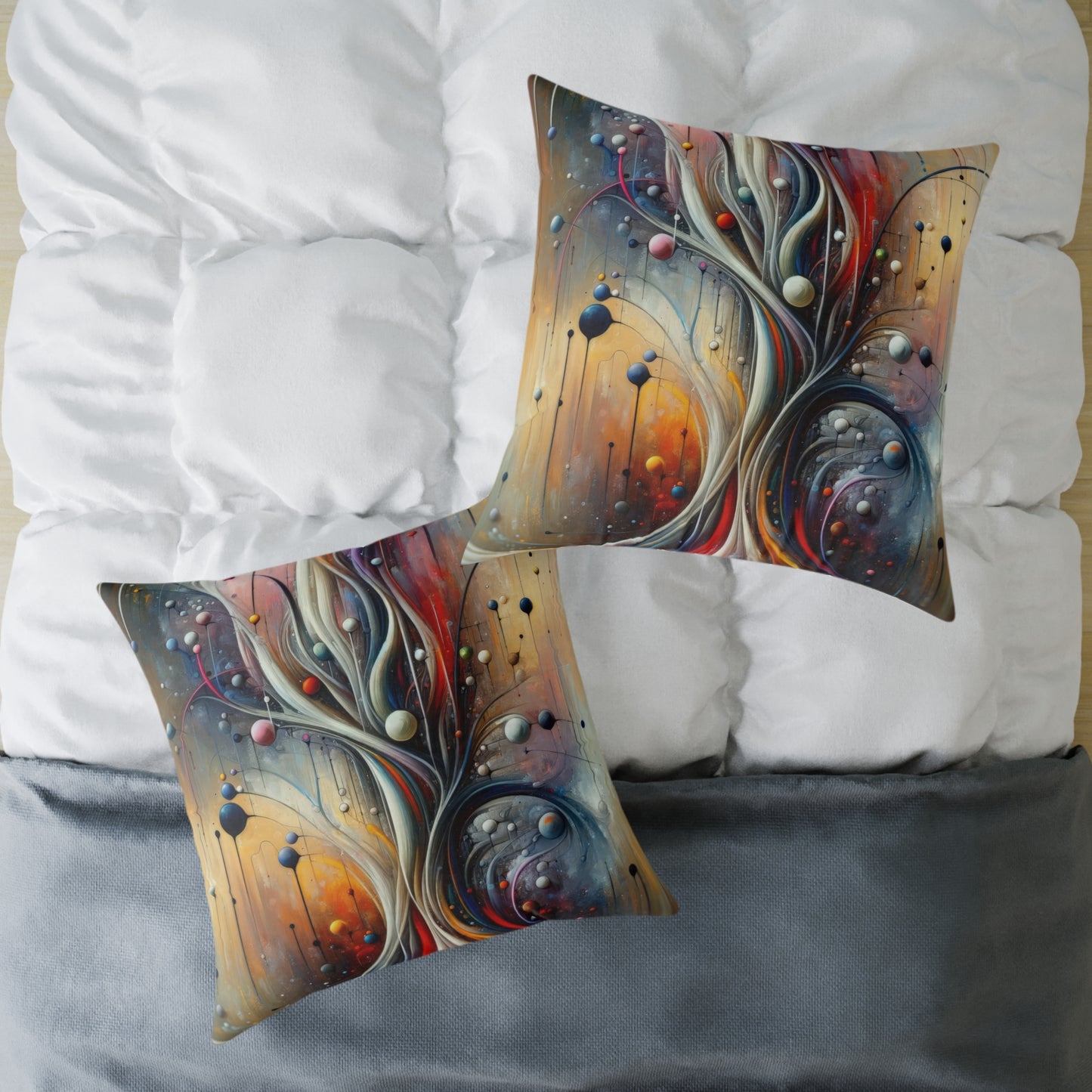 Invisible Threads Influence Spun Polyester Pillow