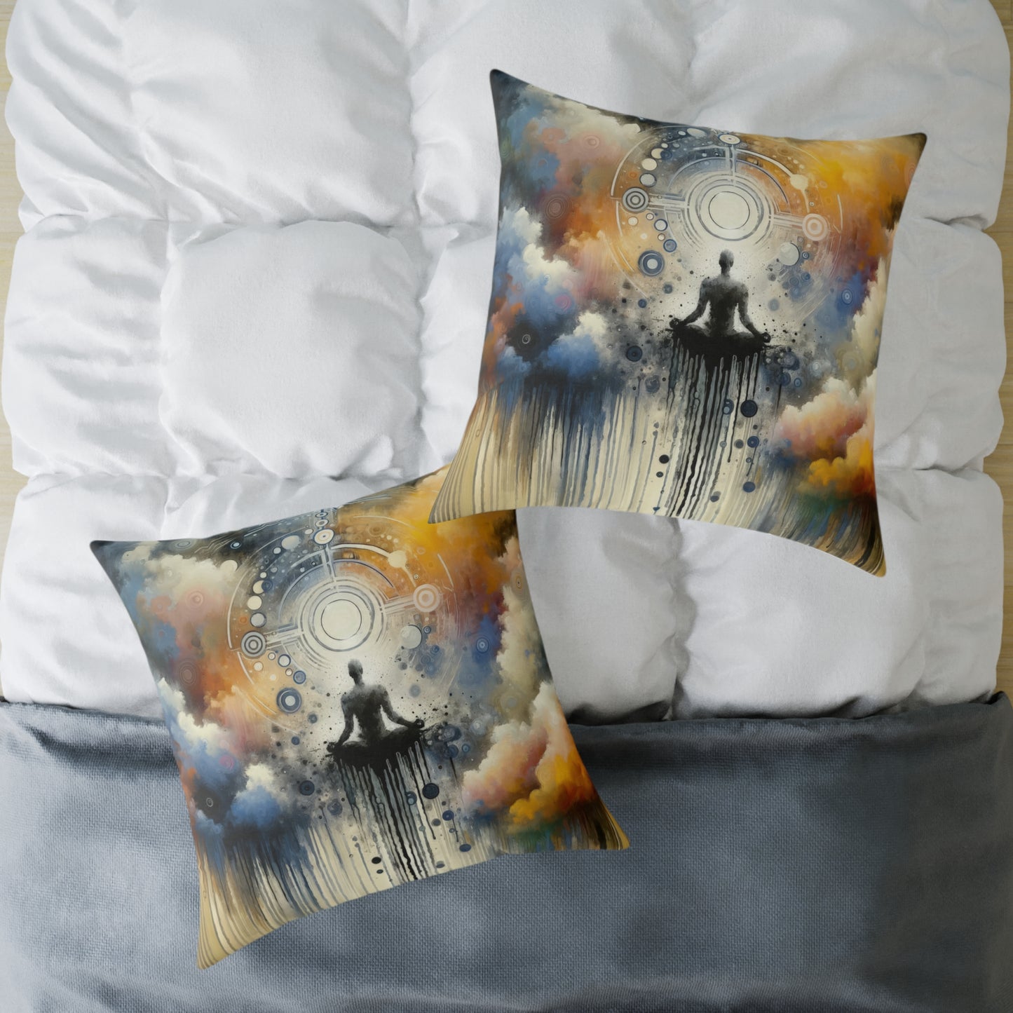 Mindful Transformation Profundity Spun Polyester Pillow