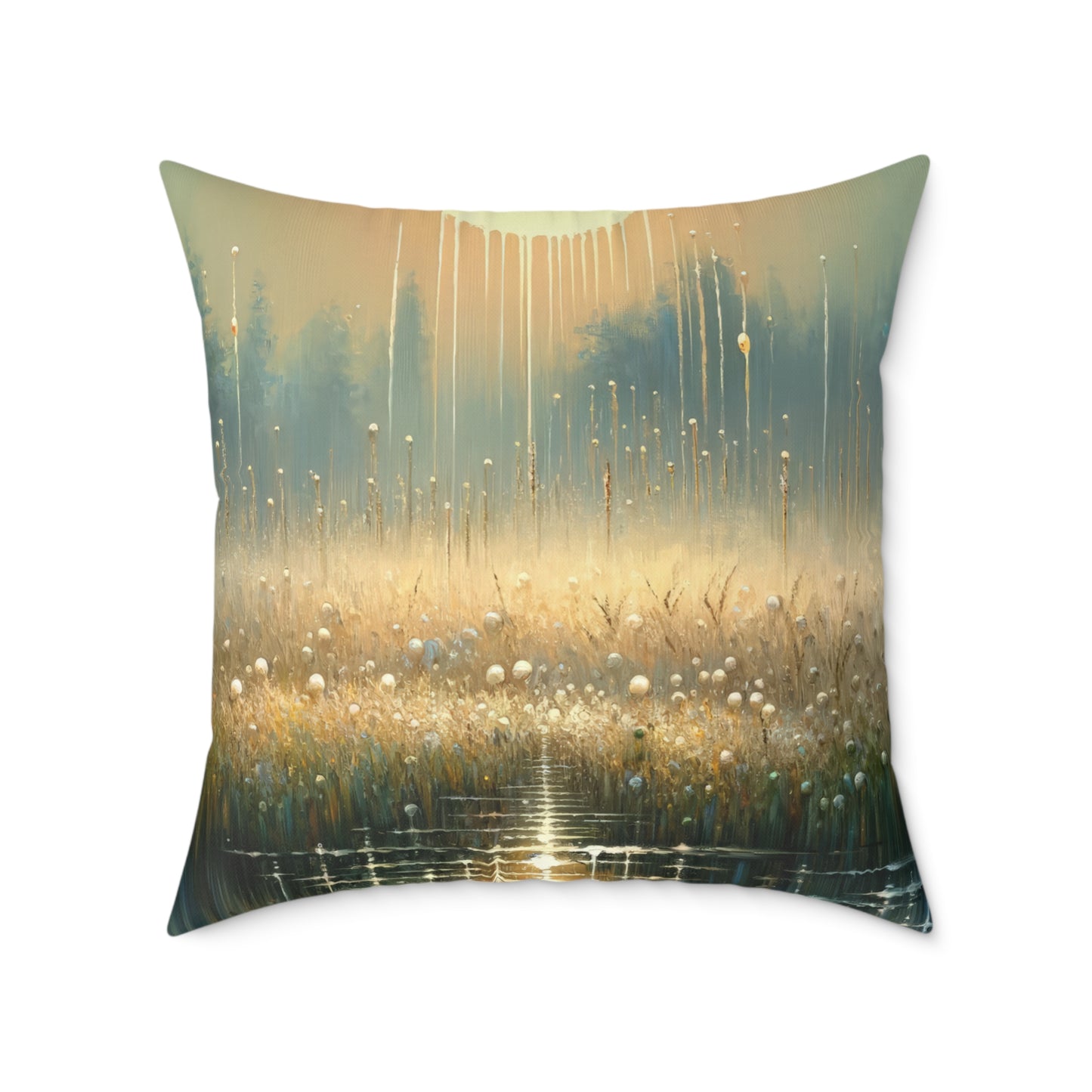 Observant Delicacy Heart Spun Polyester Pillow