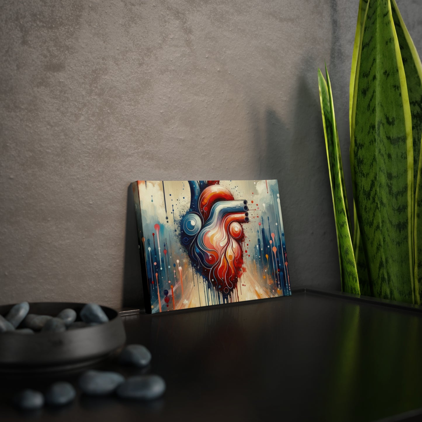 Rhythmic Heart Harmony Canvas Photo Tile