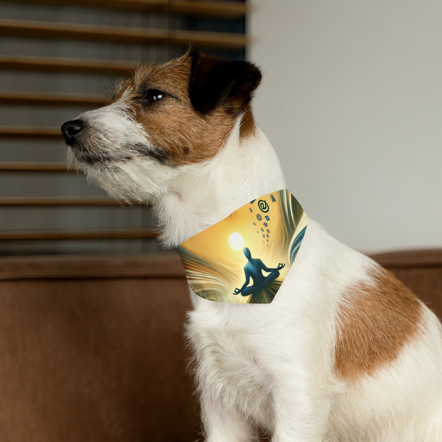 Meditative Commute Flow Pet Bandana Collar