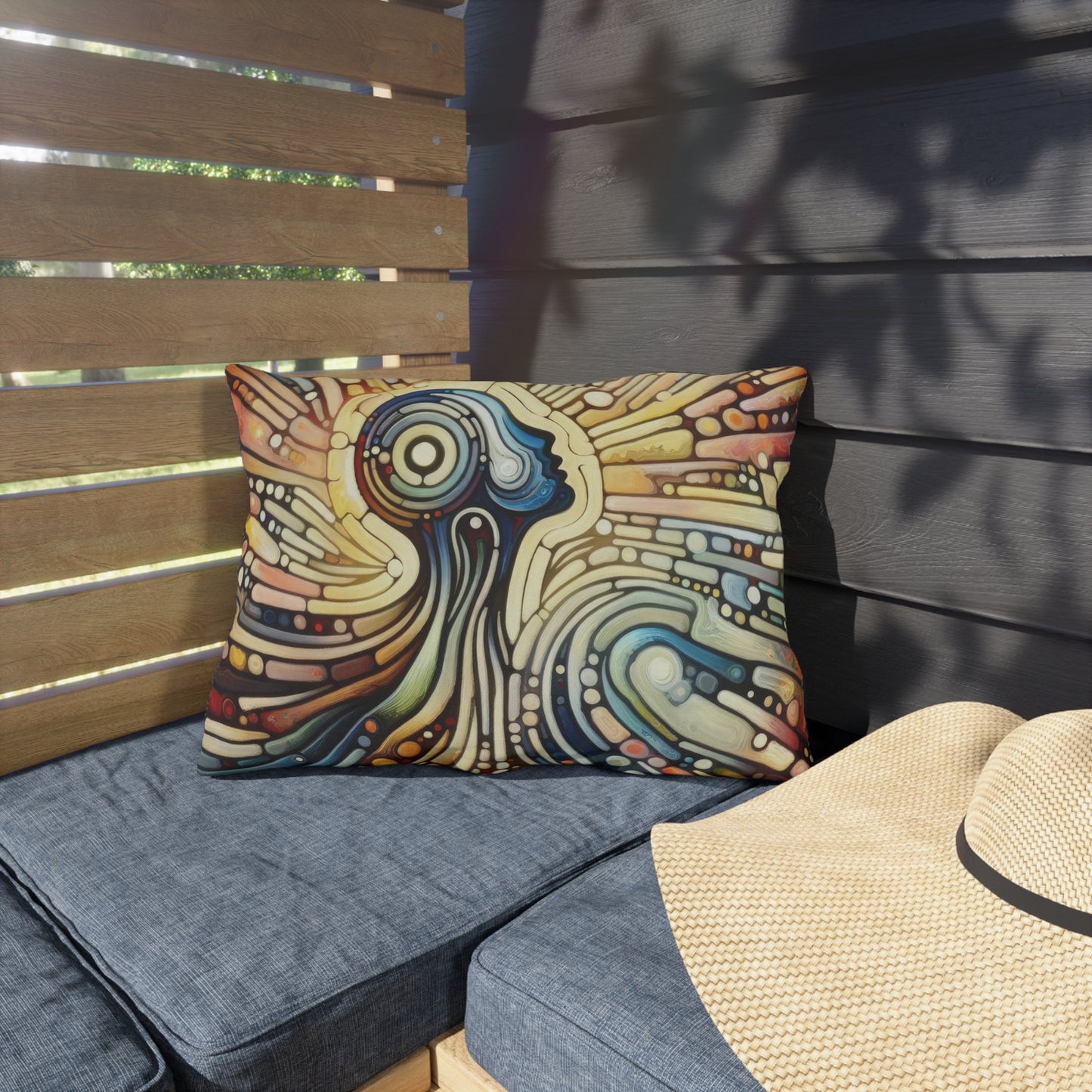 Inner Mosaic Kindness Outdoor Pillows