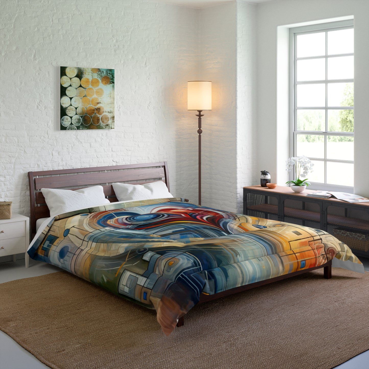 Techno Heart Harmony Comforter