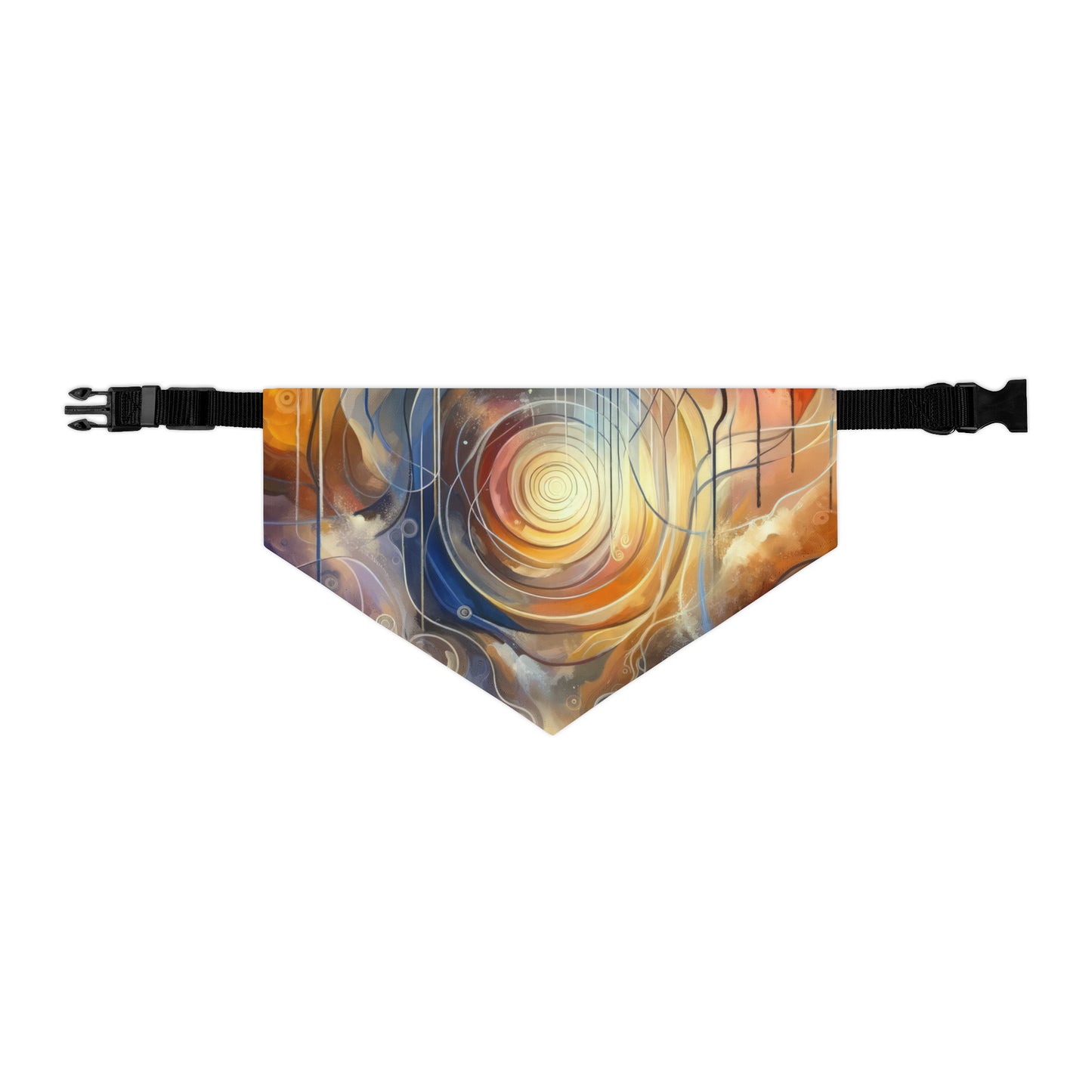 Presence Anchored Tachism Pet Bandana Collar