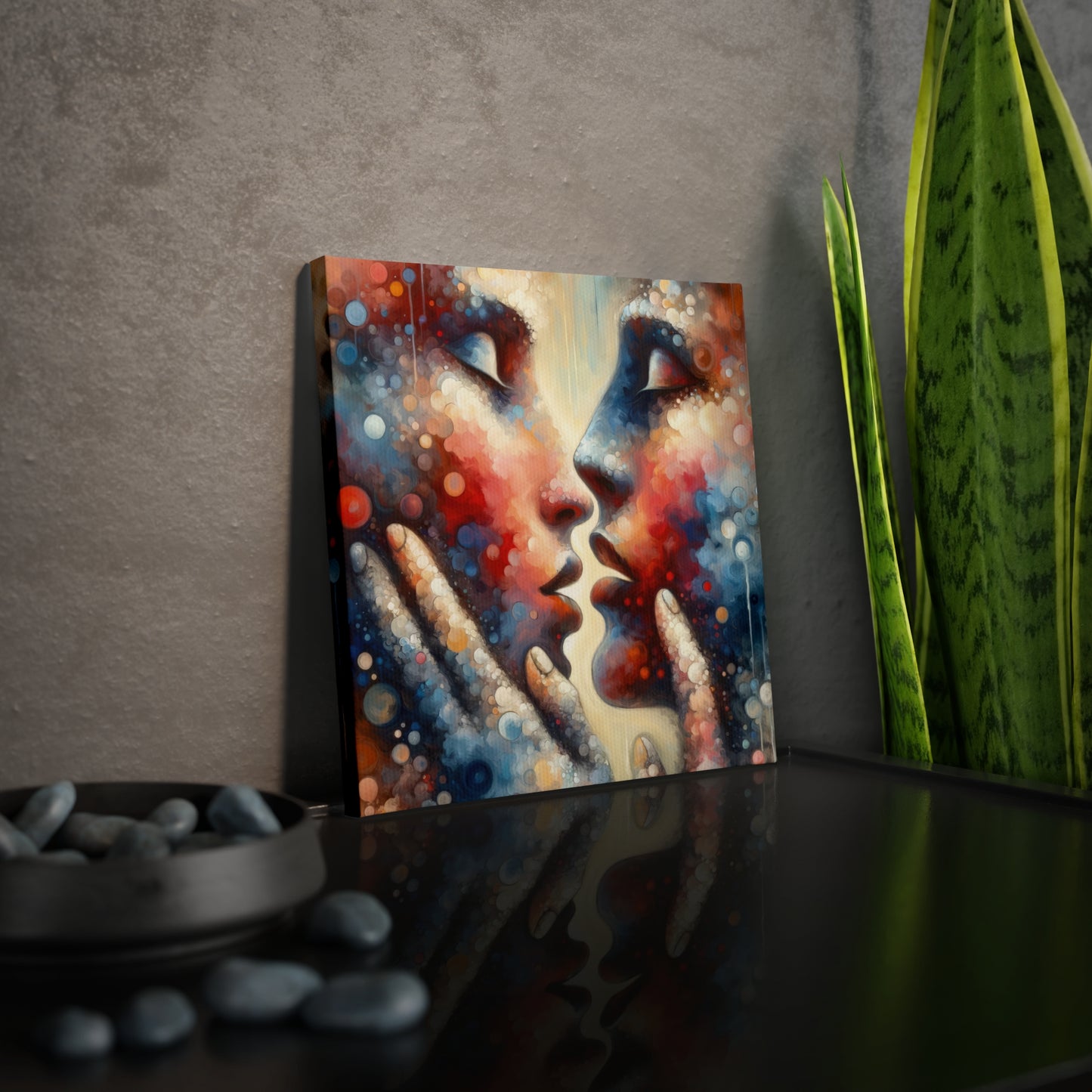 Dialogue Trust Tachism Canvas Photo Tile