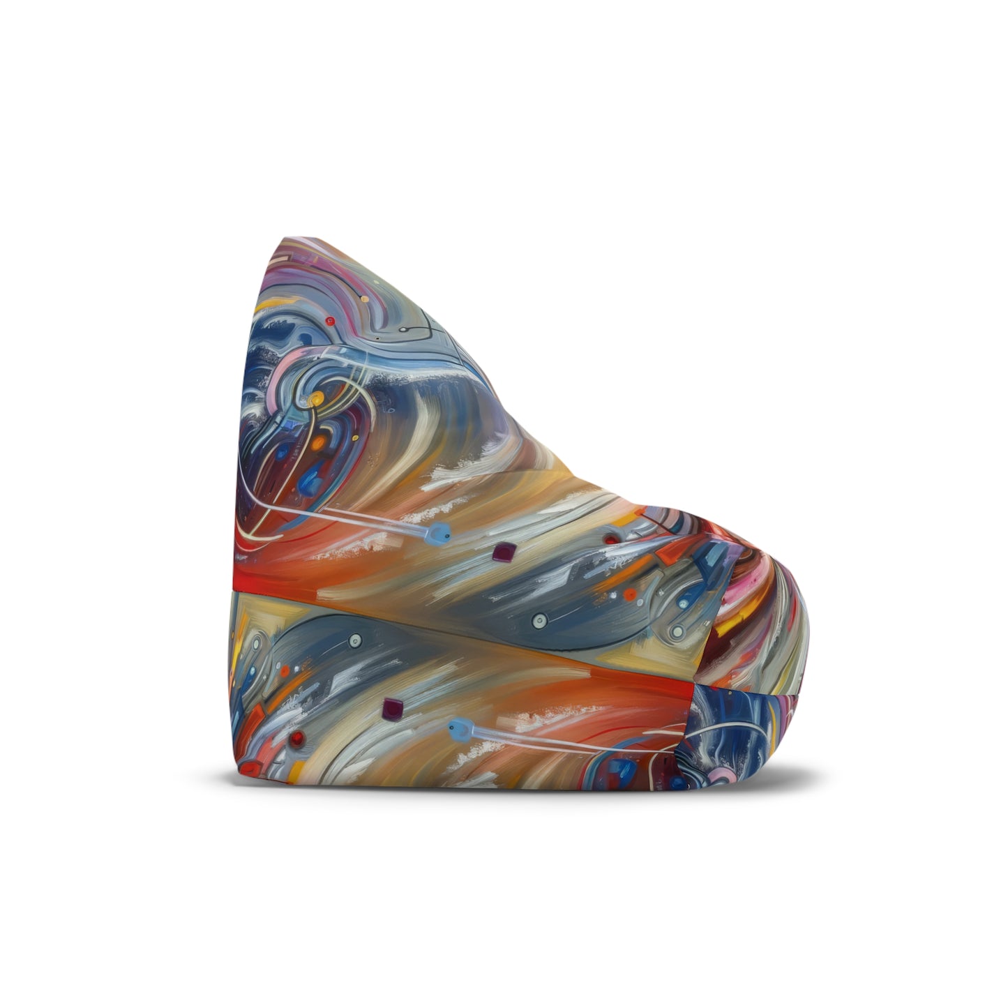 Interconnectivity Tachism Dynamics Bean Bag Chair Cover