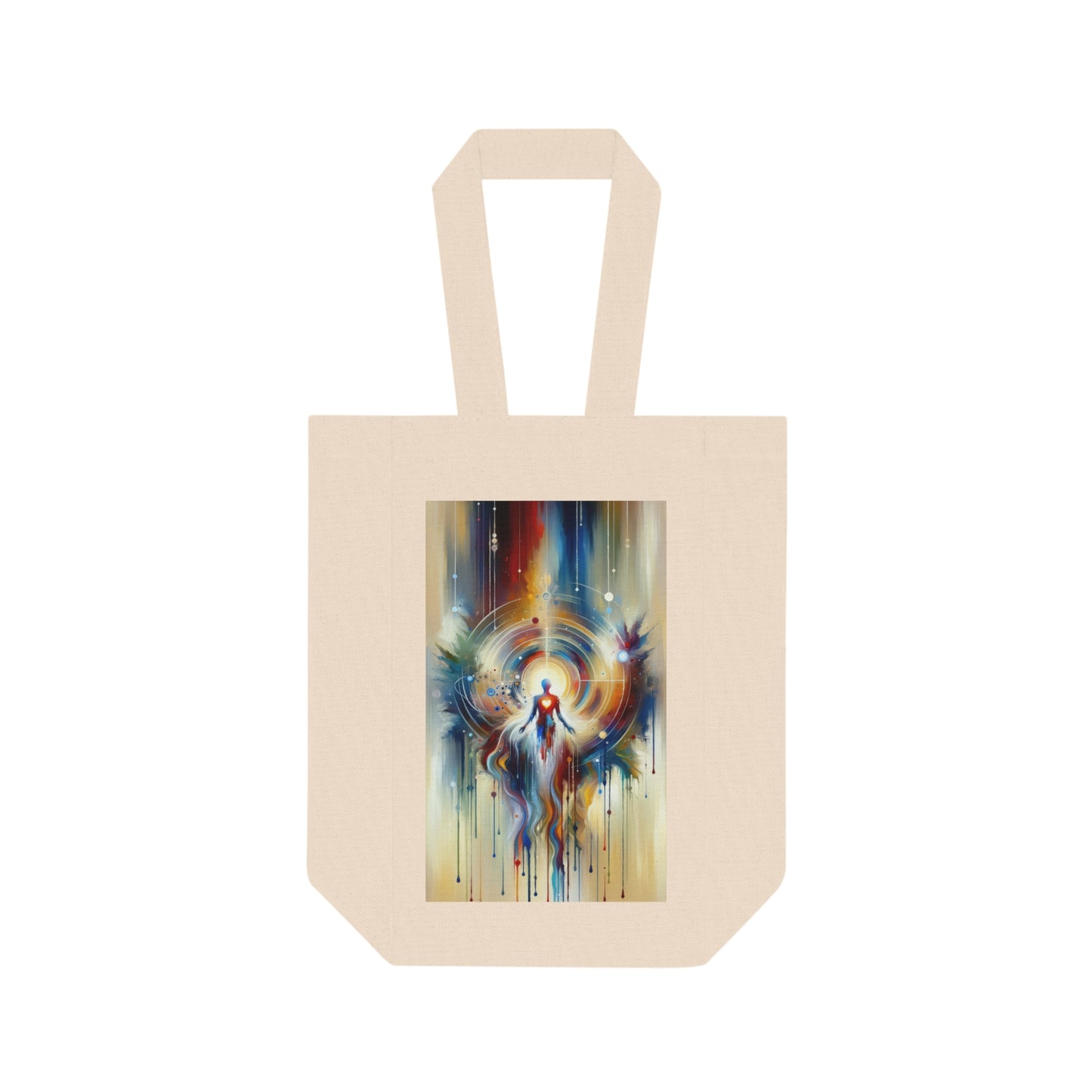 Unified Heart Awakening Double Wine Tote Bag
