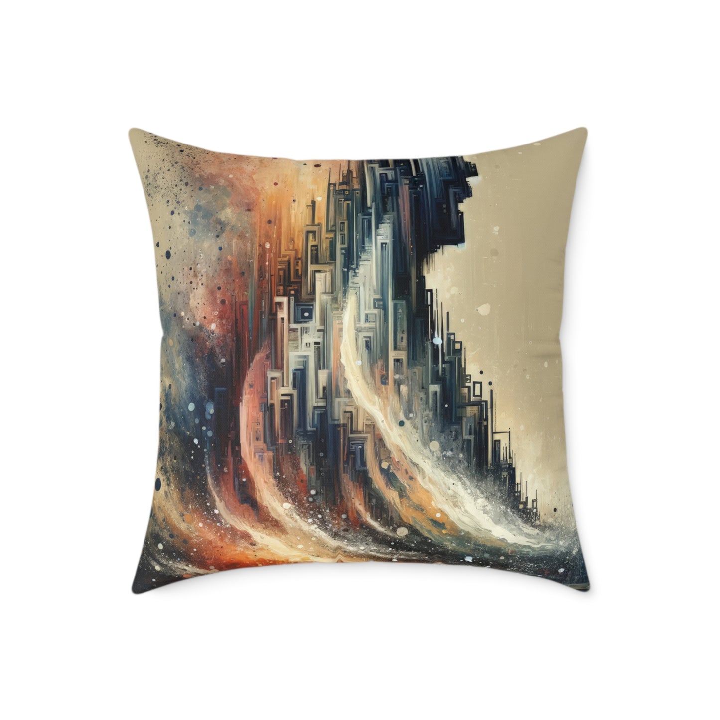 Enduring Echoes Resonance Spun Polyester Pillow