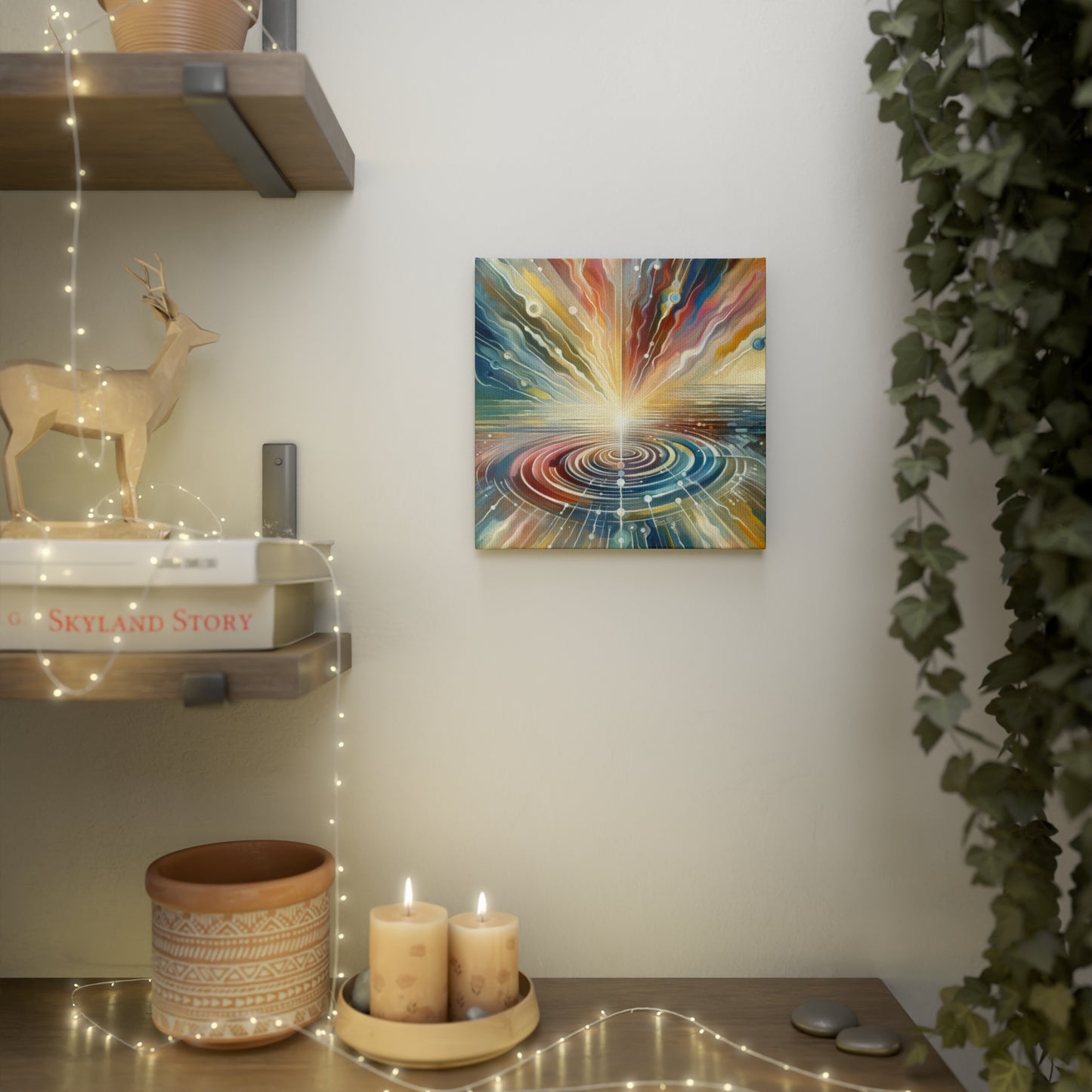 Rippling Community Dynamics Canvas Photo Tile
