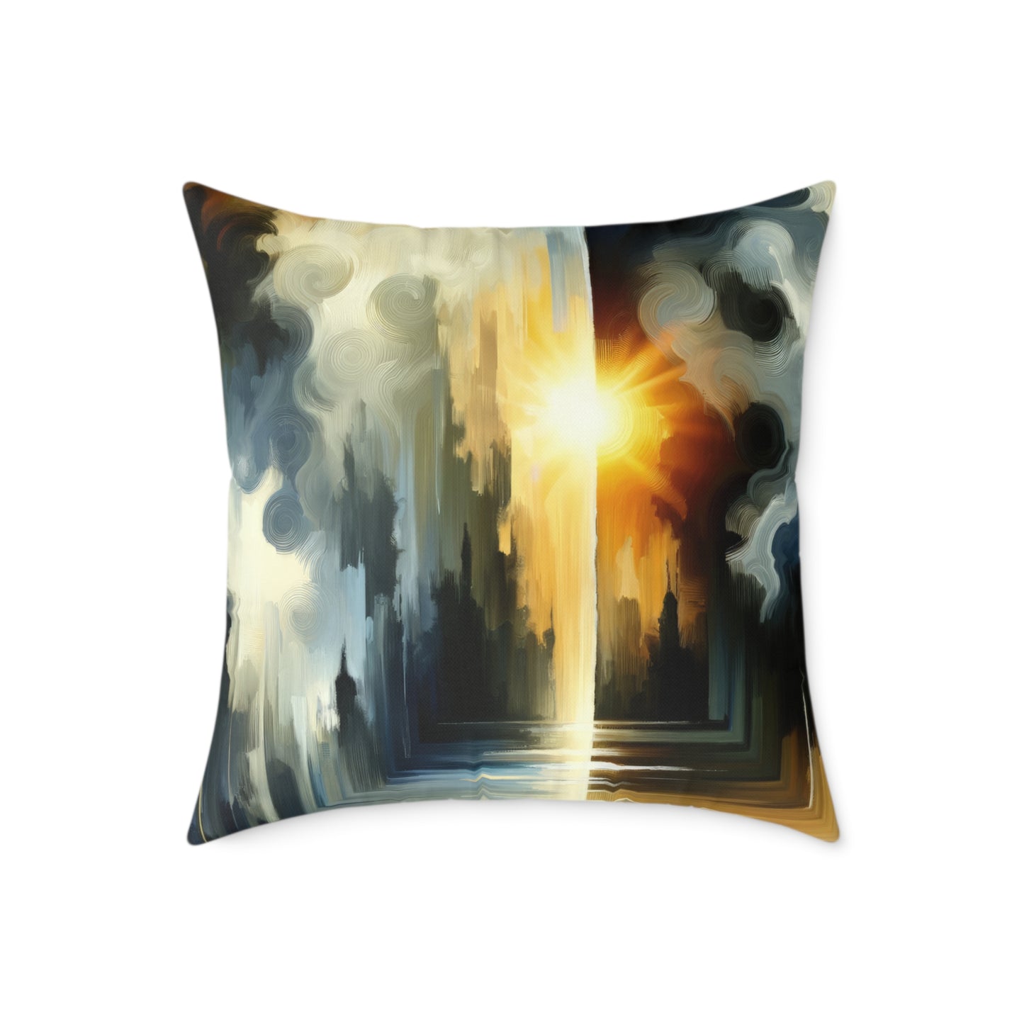 Dawn Dispels Darkness Spun Polyester Pillow