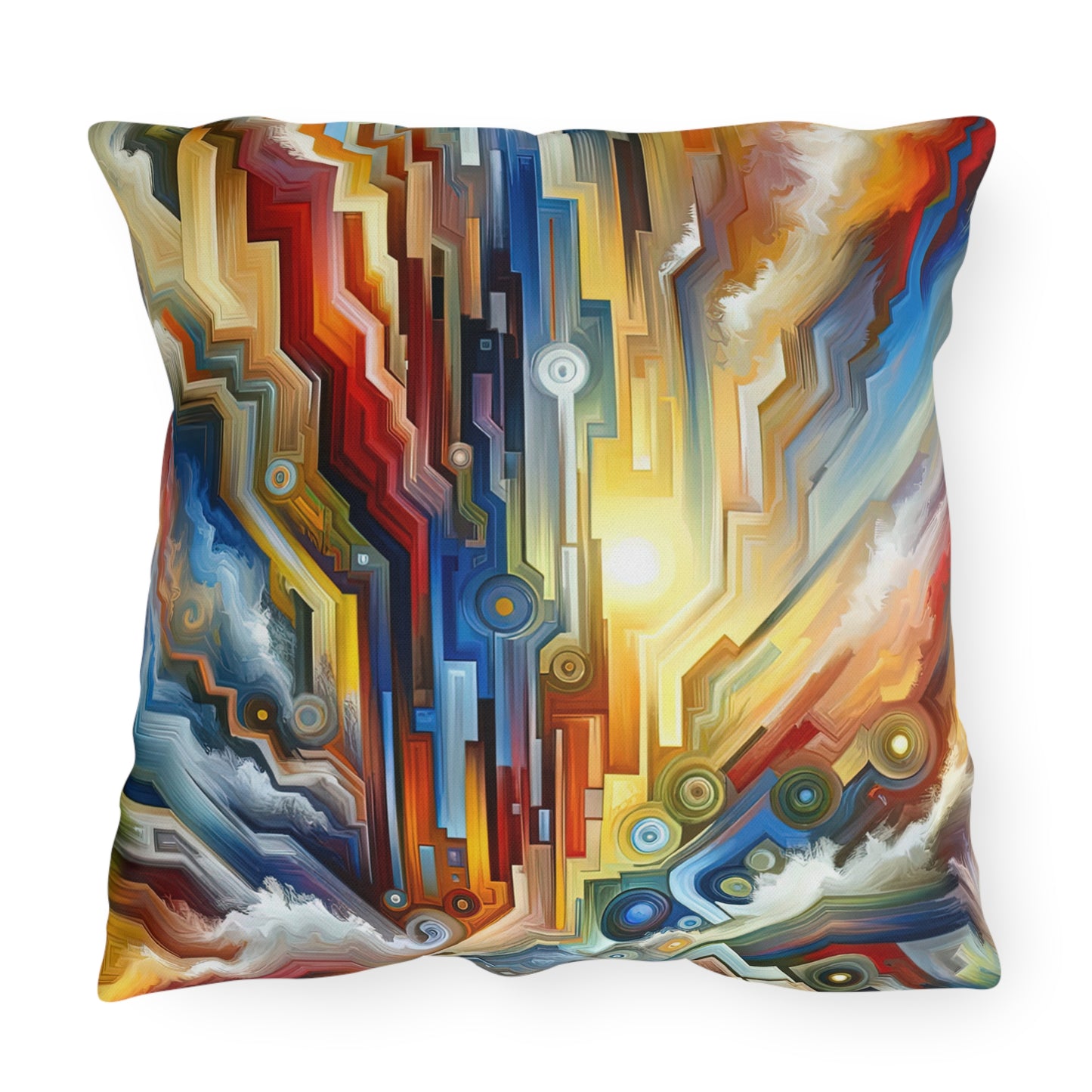 Unity Abstract Vibrancy Outdoor Pillows
