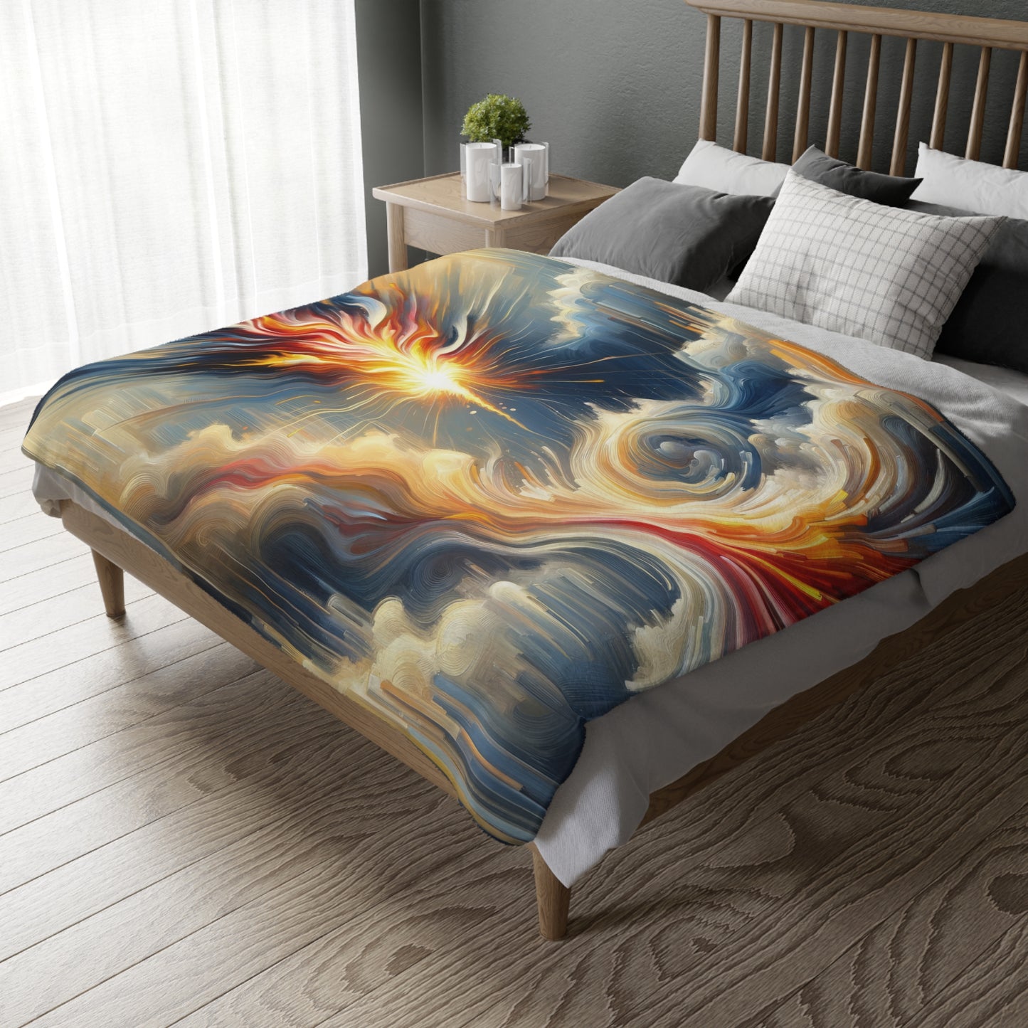 Ignite Spark Transformation Velveteen Microfiber Blanket (Two-sided print)