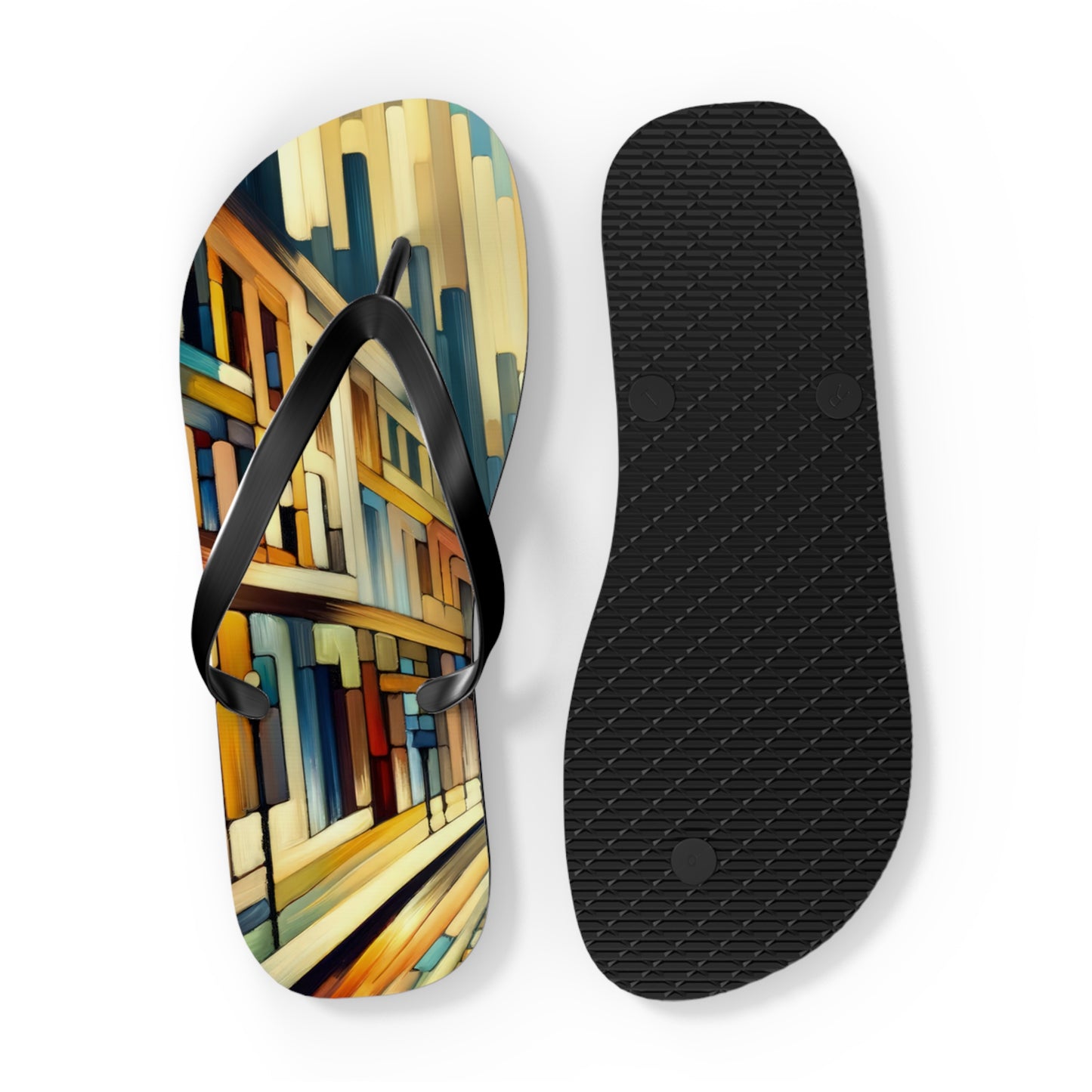 Cobbled Rhythm Heartbeat Flip Flops