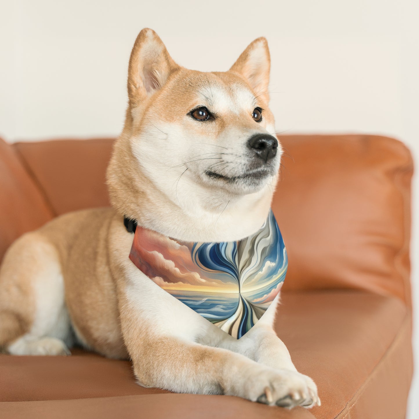 Tachism Confluence Harmony Pet Bandana Collar