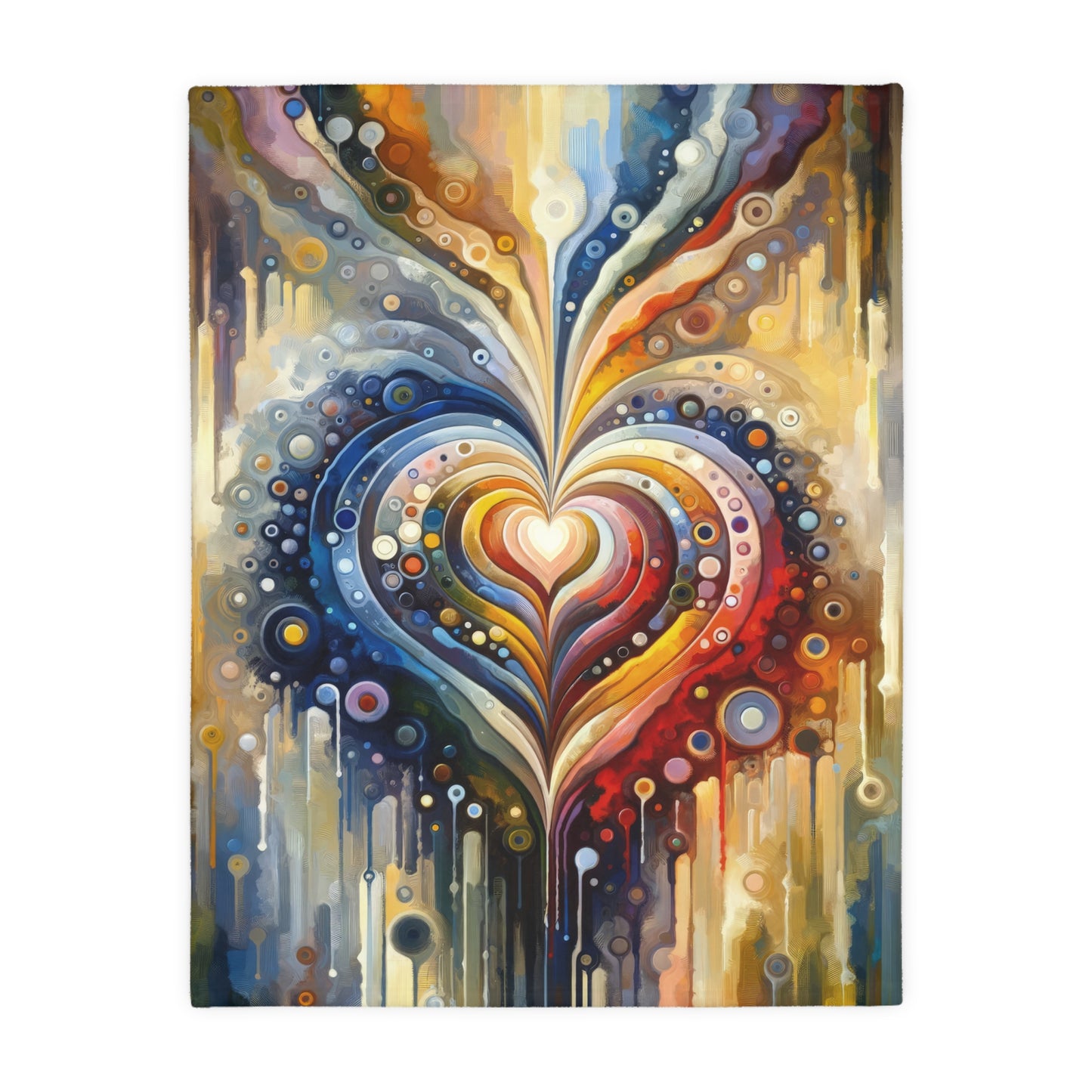 Harmonic Heart Essence Velveteen Microfiber Blanket (Two-sided print)