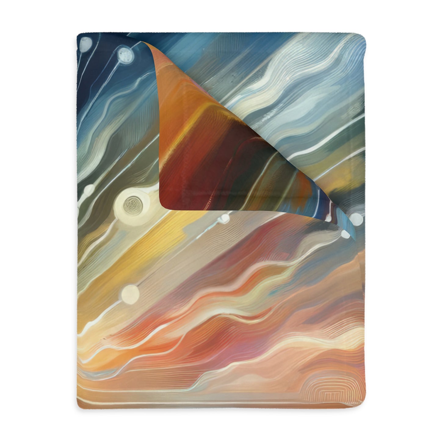 Rippling Community Dynamics Velveteen Microfiber Blanket (Two-sided print)