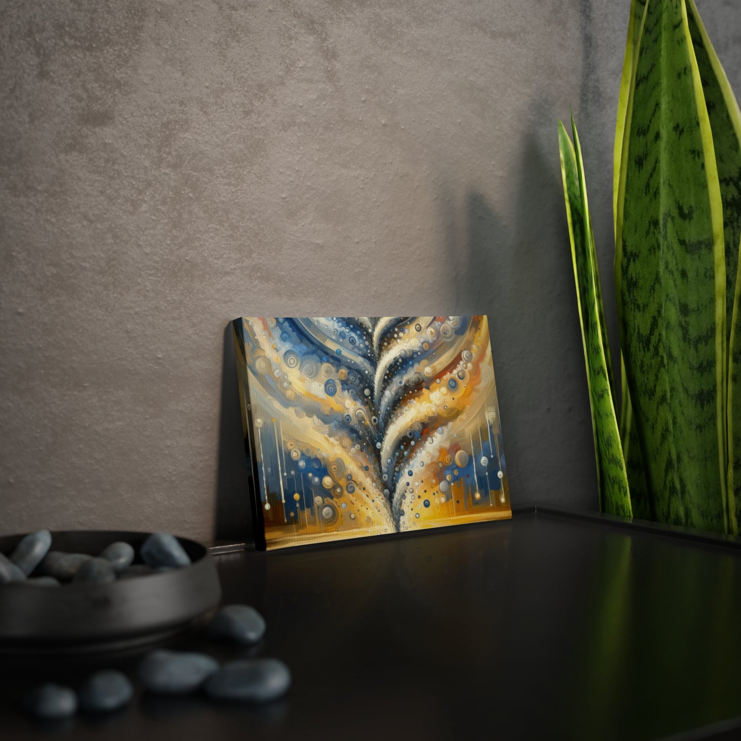 Ripple Effect Abstraction Canvas Photo Tile