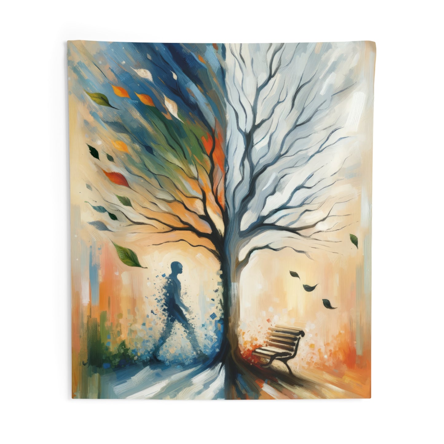 Transient Essence Anchored Indoor Wall Tapestries