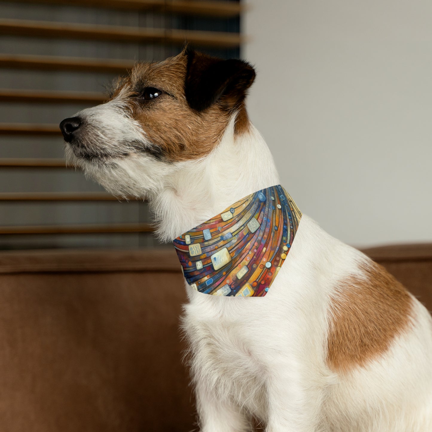 Digital Tapestry Weaving Pet Bandana Collar