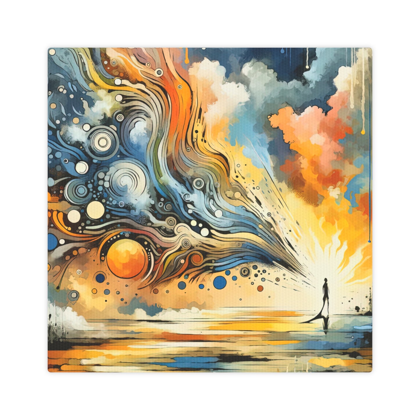 Intentional Awakening Reflection Canvas Photo Tile