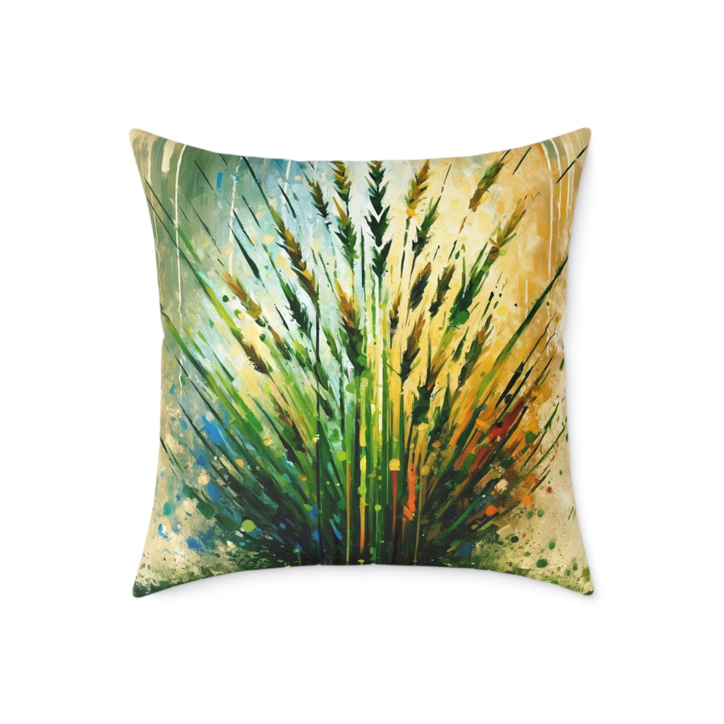 Grass Testament Change Spun Polyester Pillow