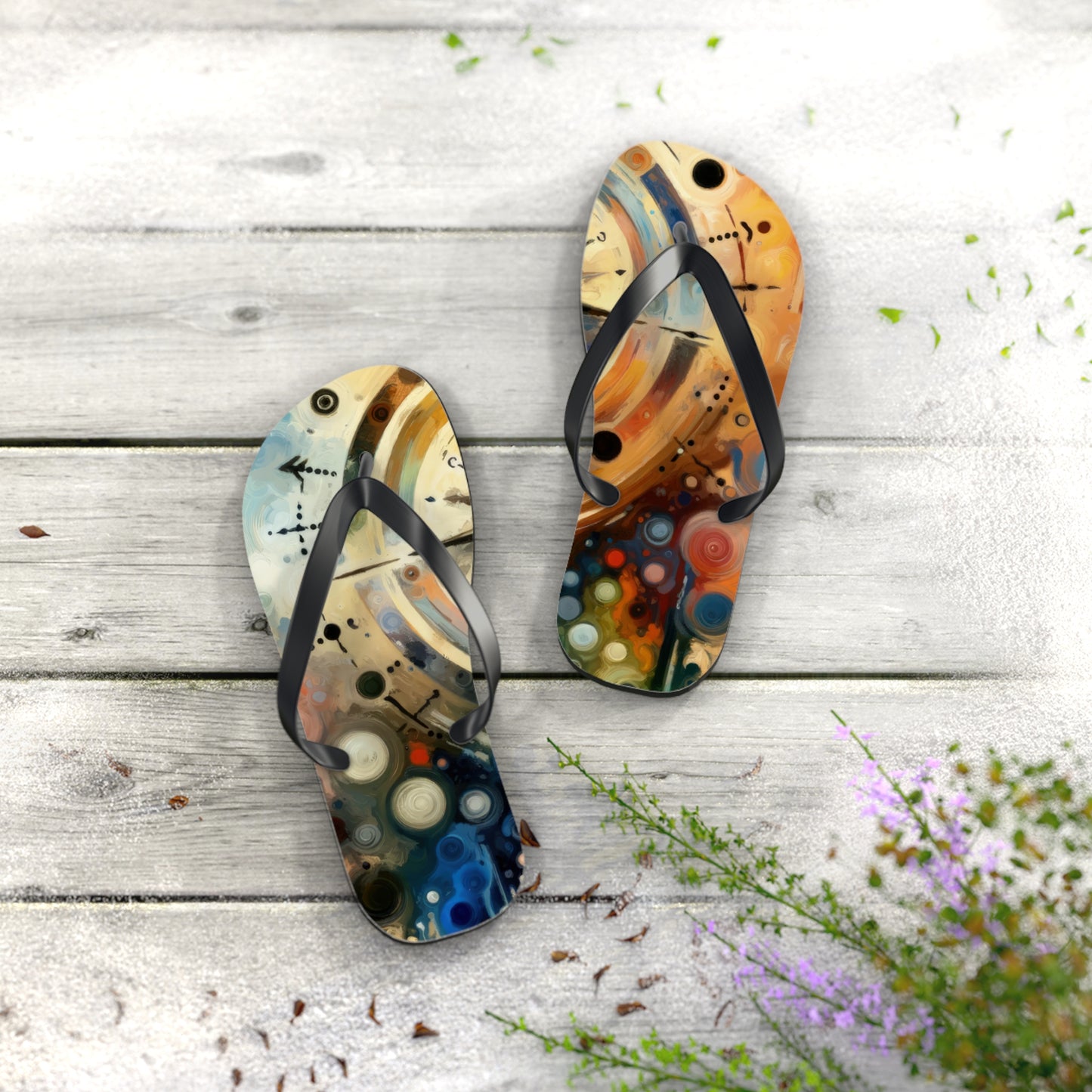 Guidance Abstract Compass Flip Flops