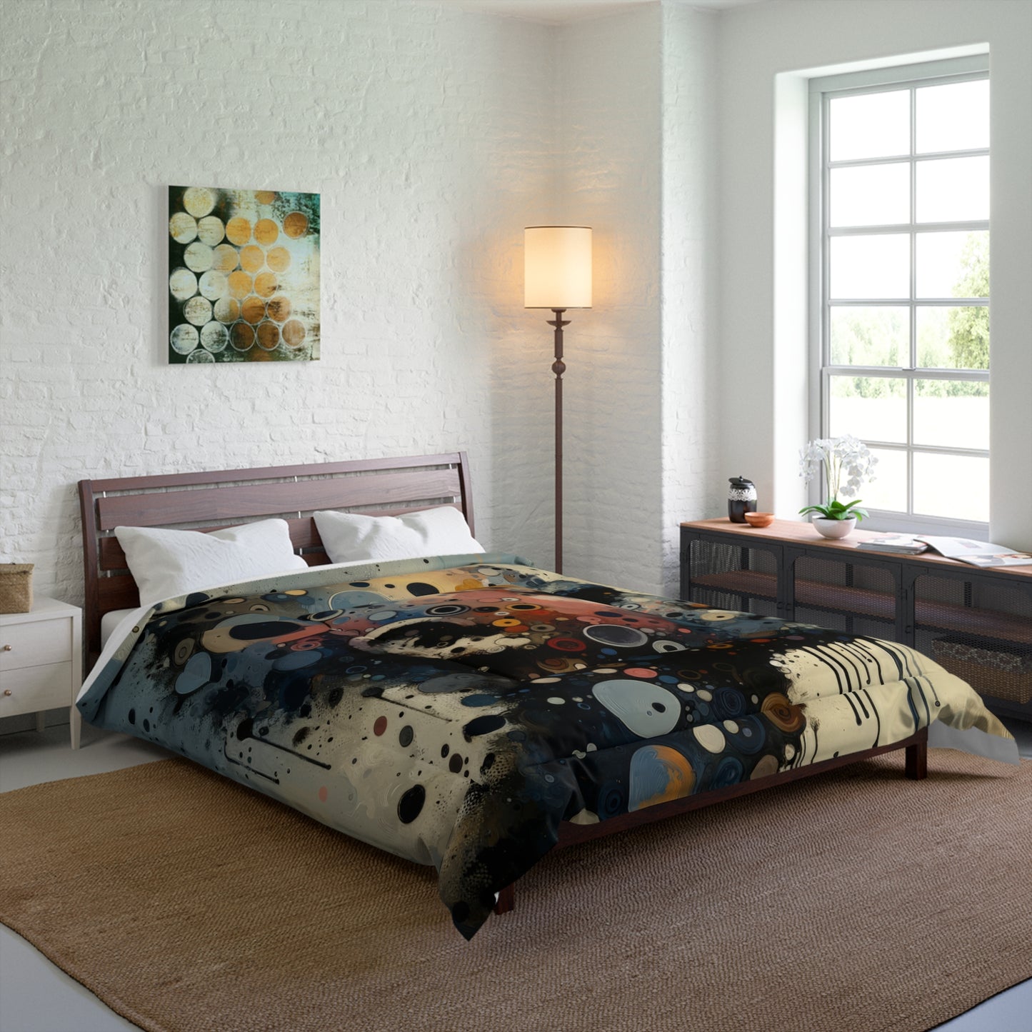 Reflective Tachism Contemplation Comforter