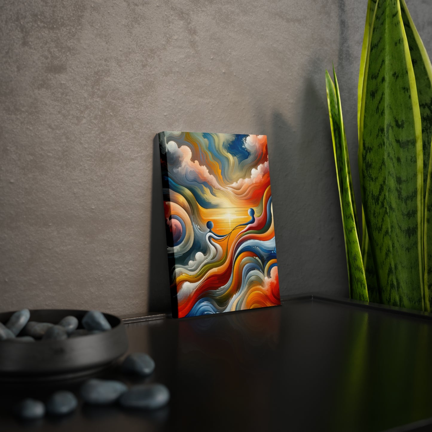 Empathetic Lifeline Abstract Canvas Photo Tile