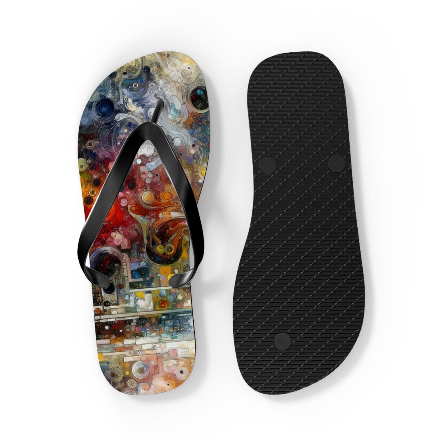 Perception Mosaic Abstract Flip Flops