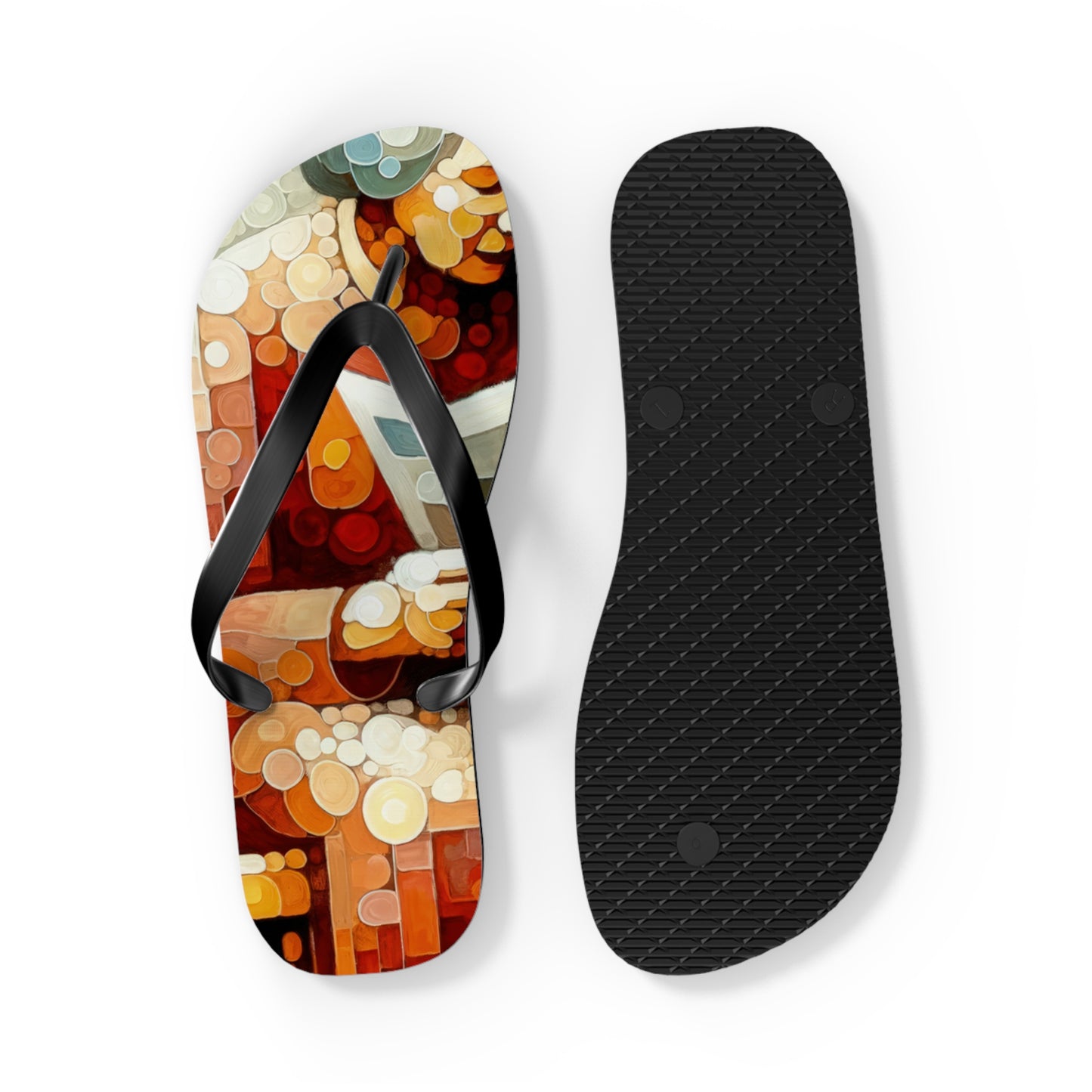 Elderly Unity Tachism Flip Flops
