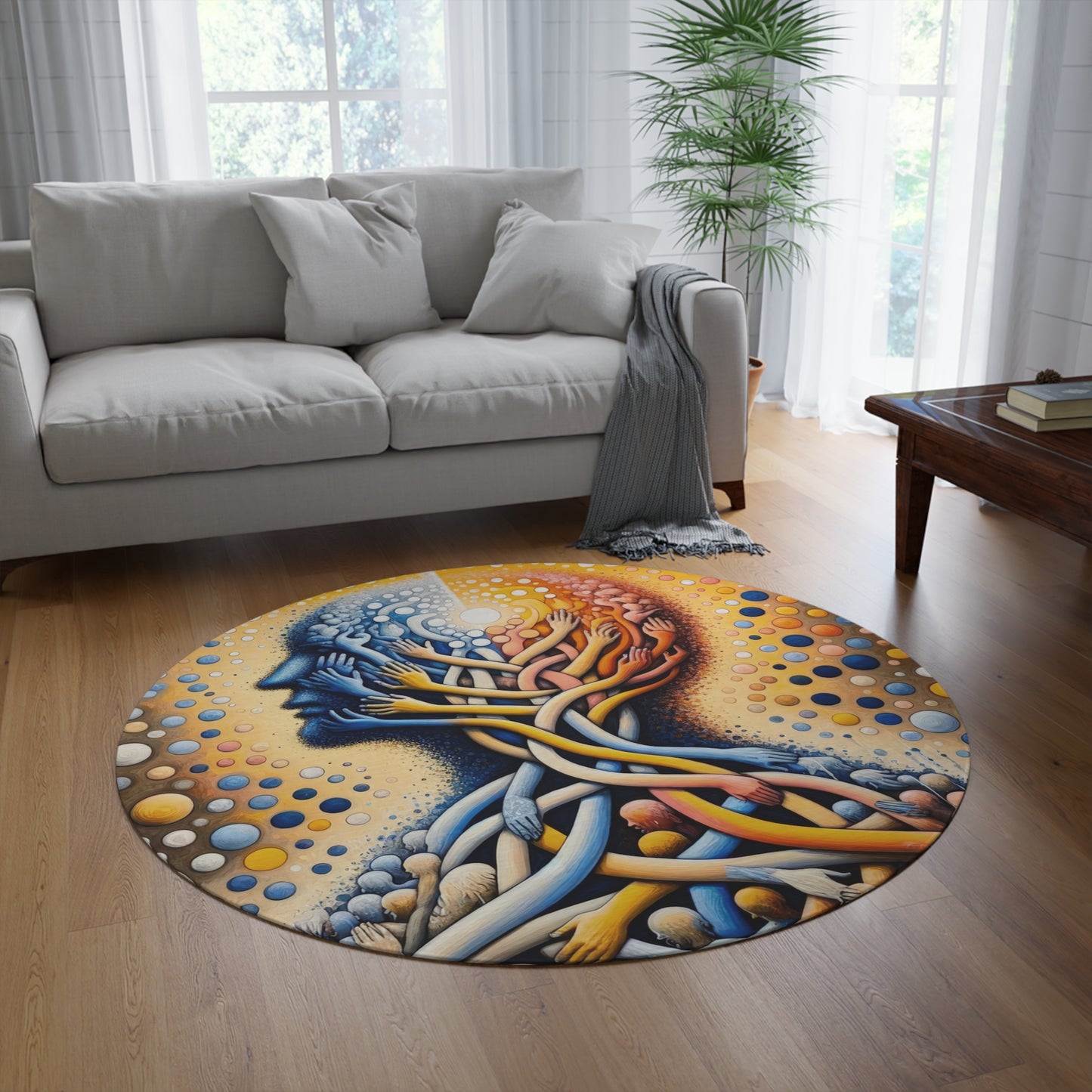 Unveiling Inner Essence Round Rug