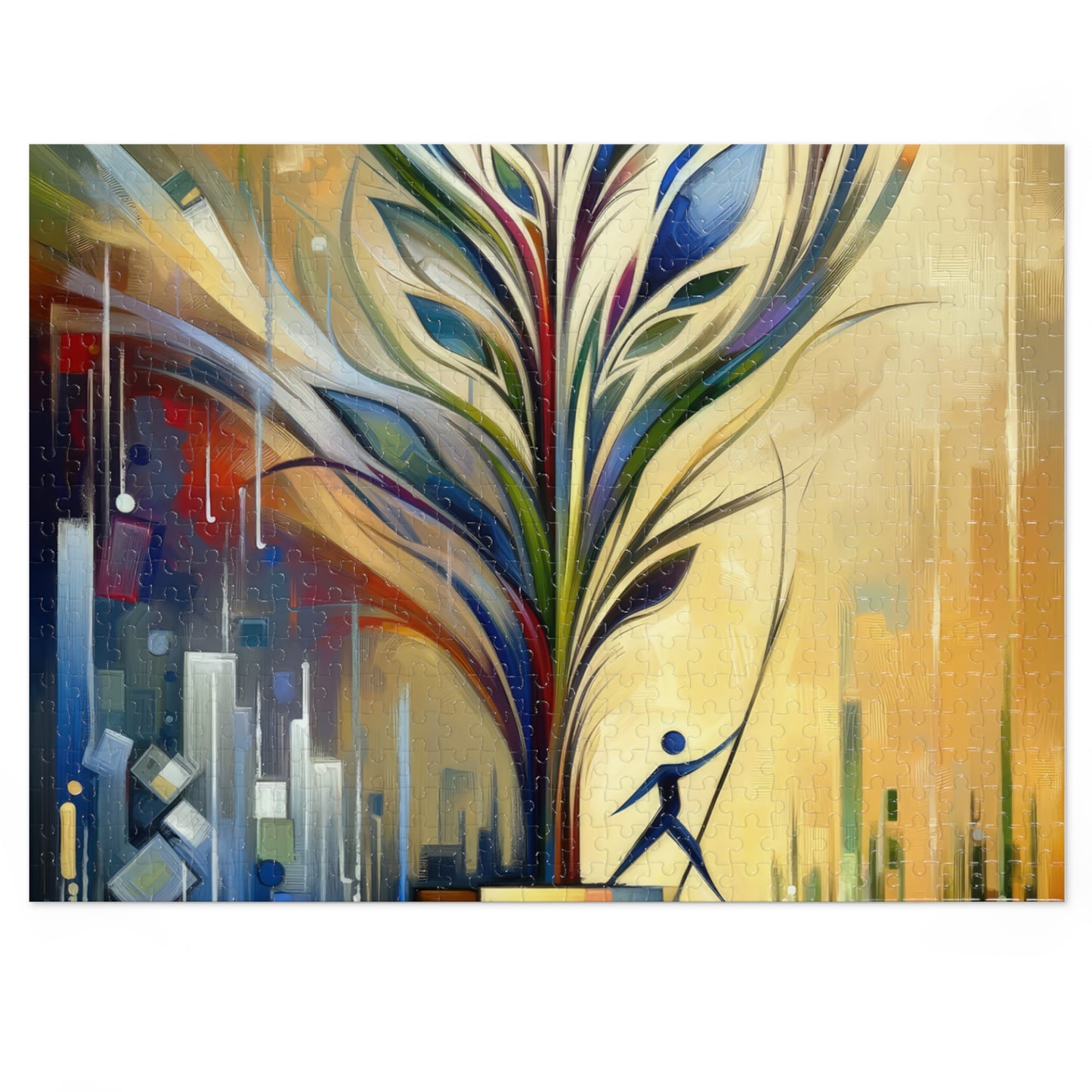 Pruning Distraction Tachism Jigsaw Puzzle (30, 110, 252, 500,1000-Piece)
