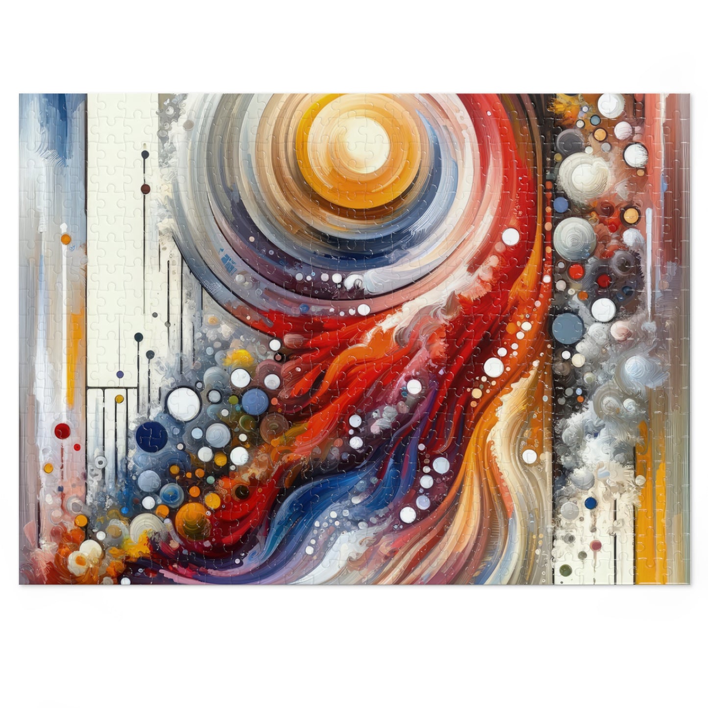 Harmonic Swirl Elegance Jigsaw Puzzle (30, 110, 252, 500,1000-Piece)